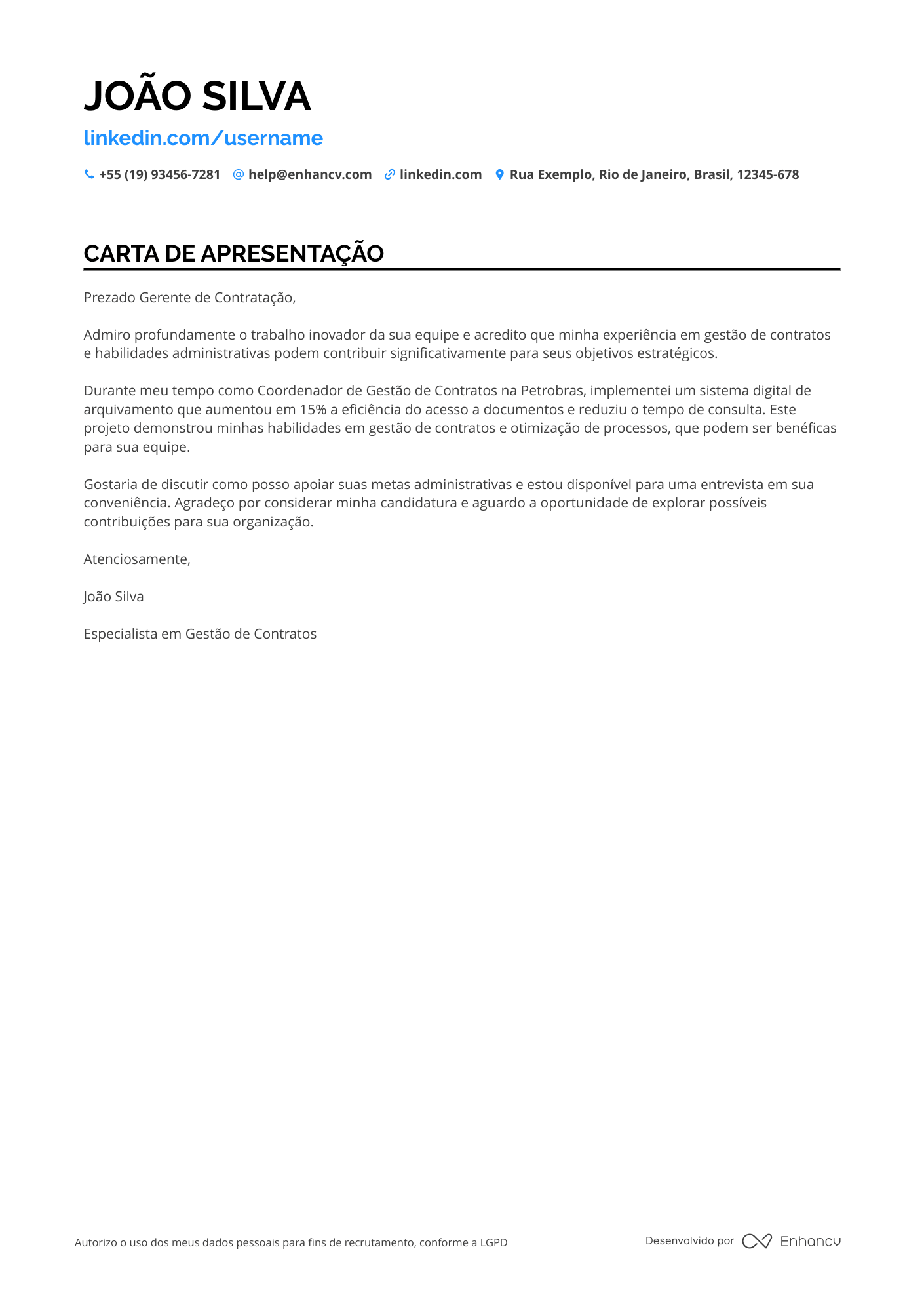 Auxiliar Administrativo Sênior