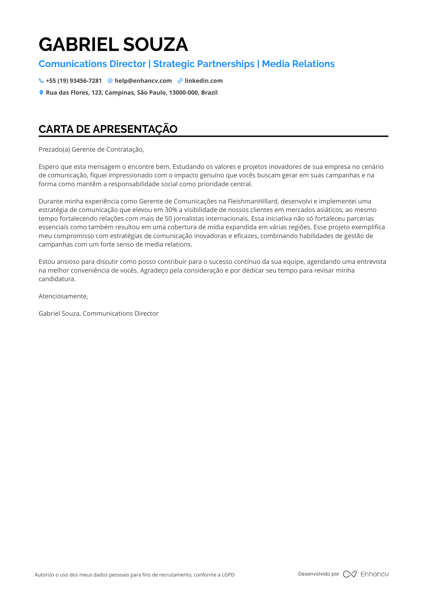 Diretor de Comunicação