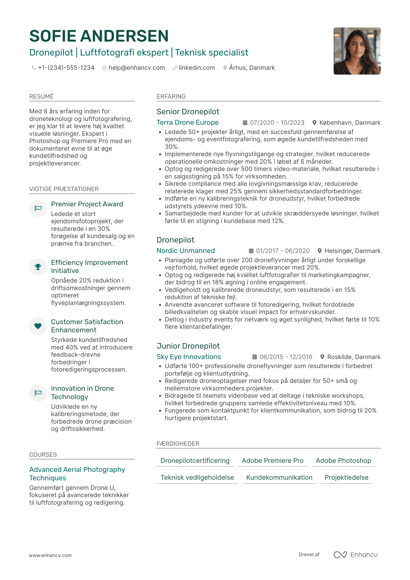 CV til Dronepilot