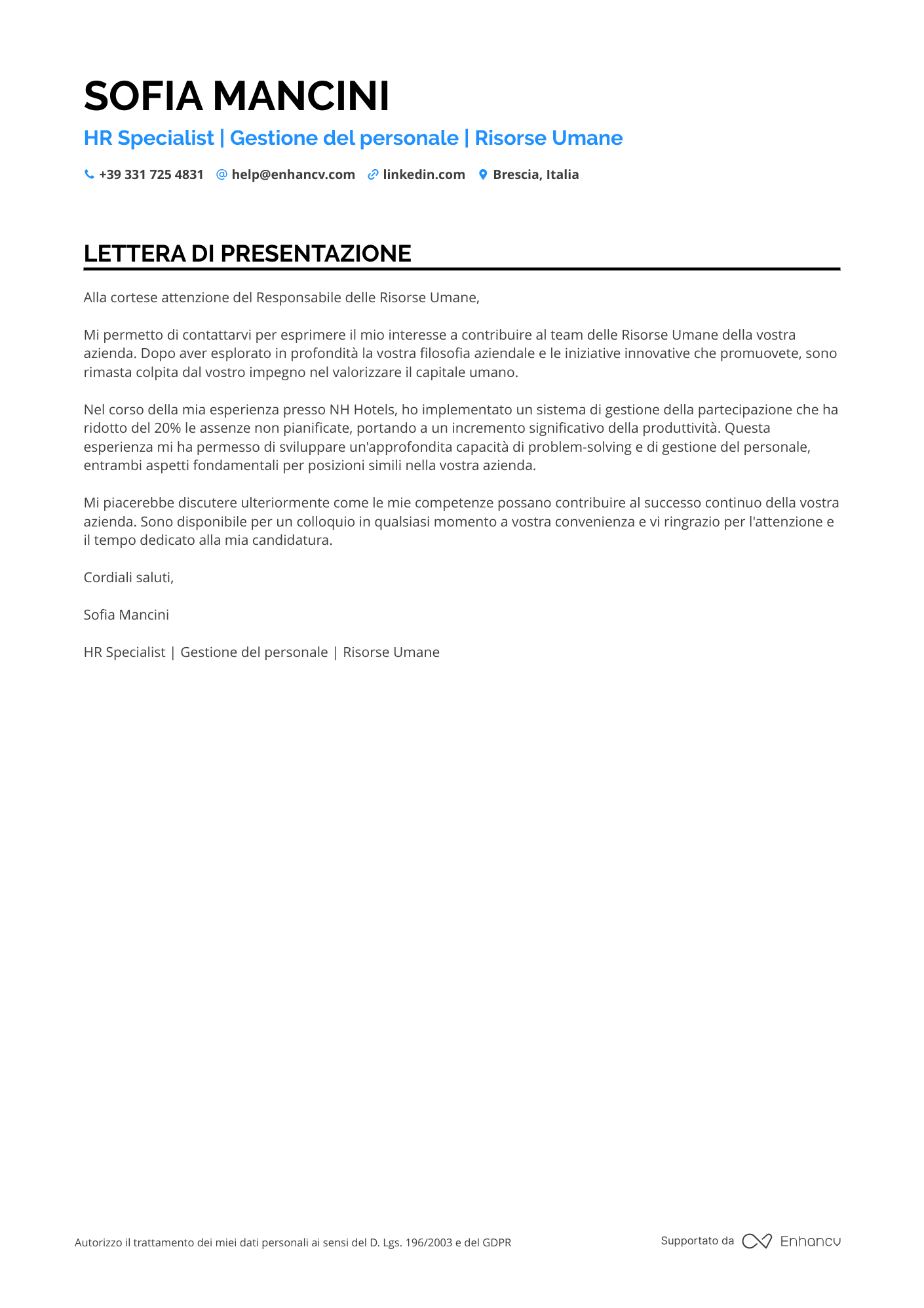 Coordinatore di Risorse Umane