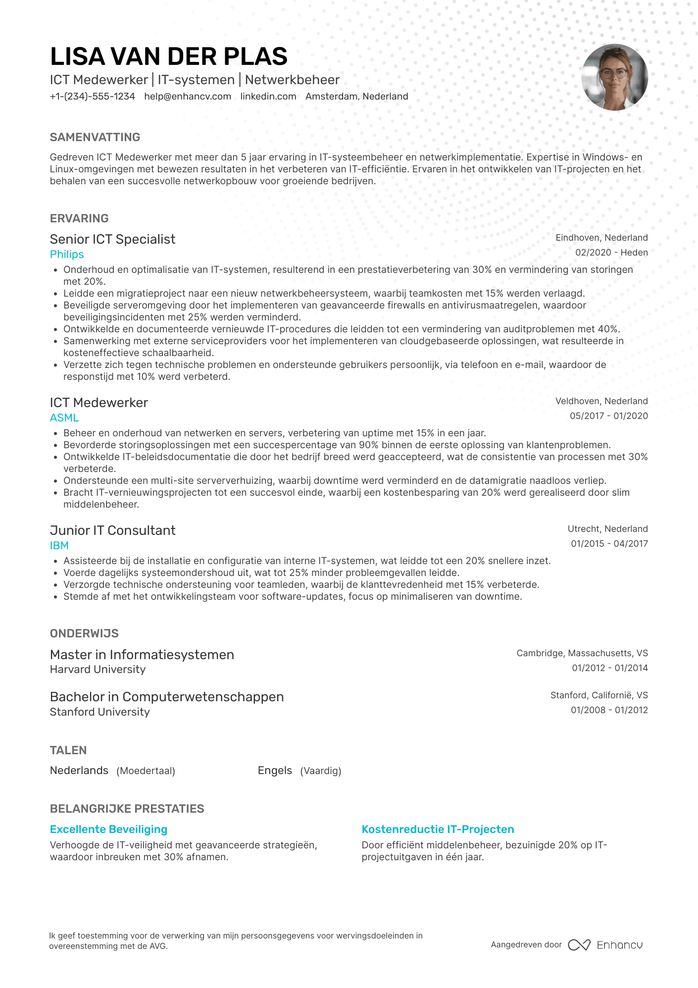 Klassiek CV template