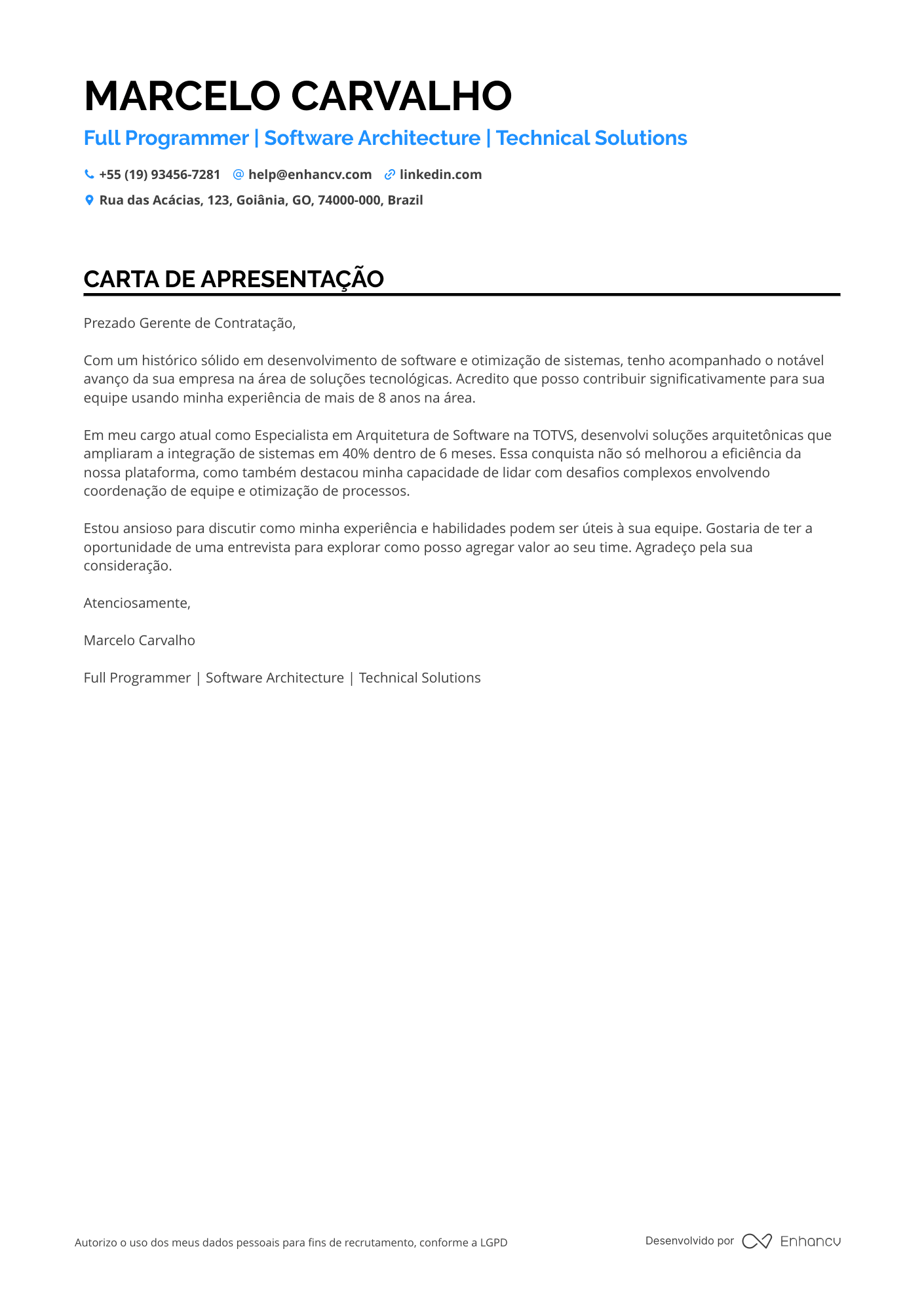 Programador Meio período