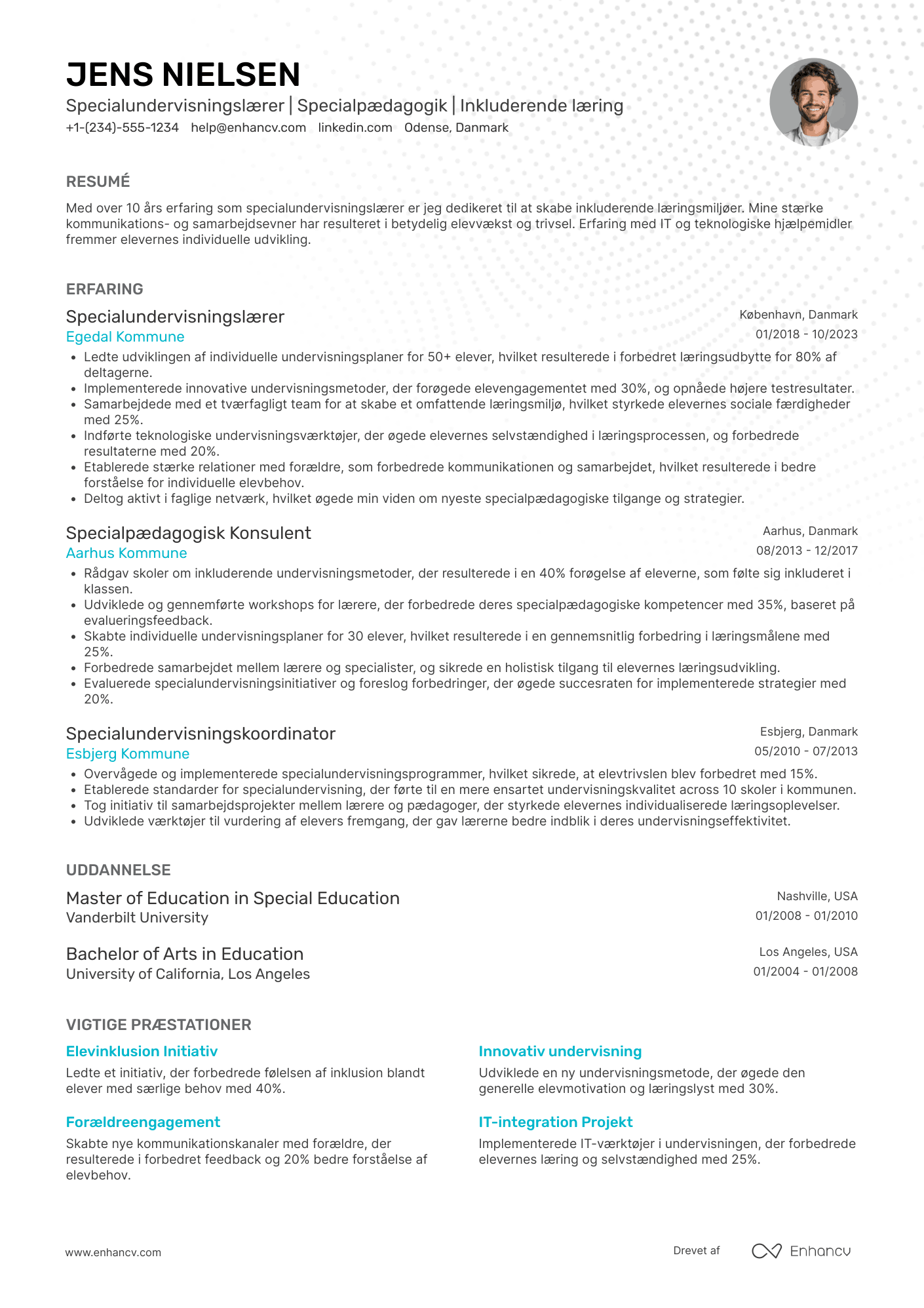 CV til Specialundervisningslærer