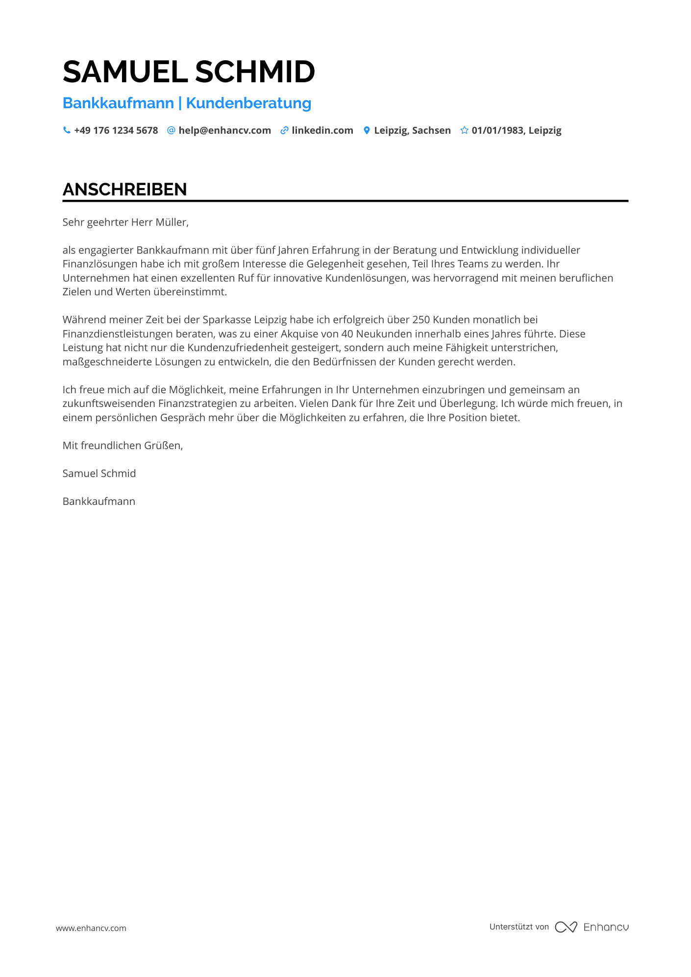 Bankkaufmann in der Volksbank