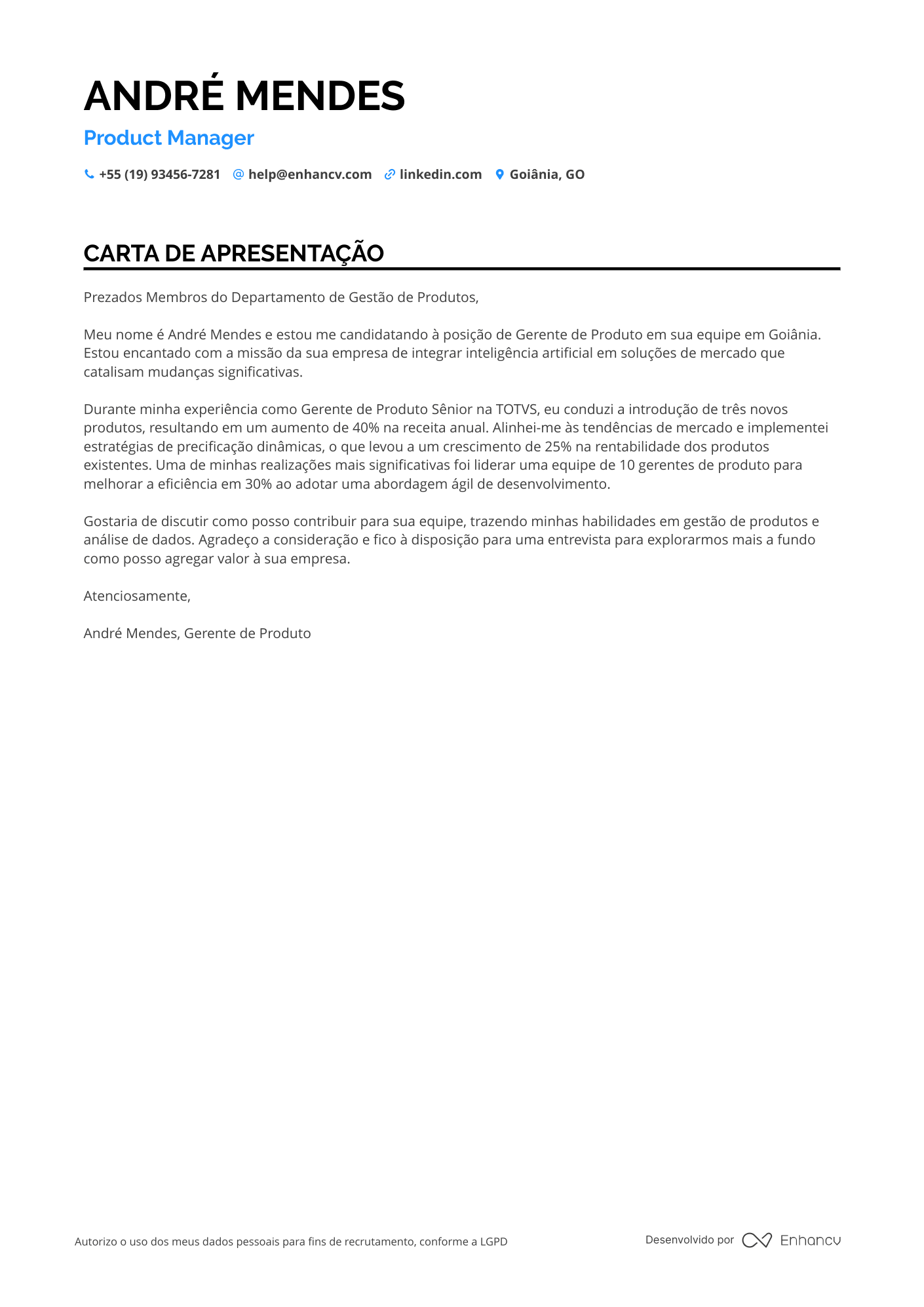 Gerente de Produto de Seguros