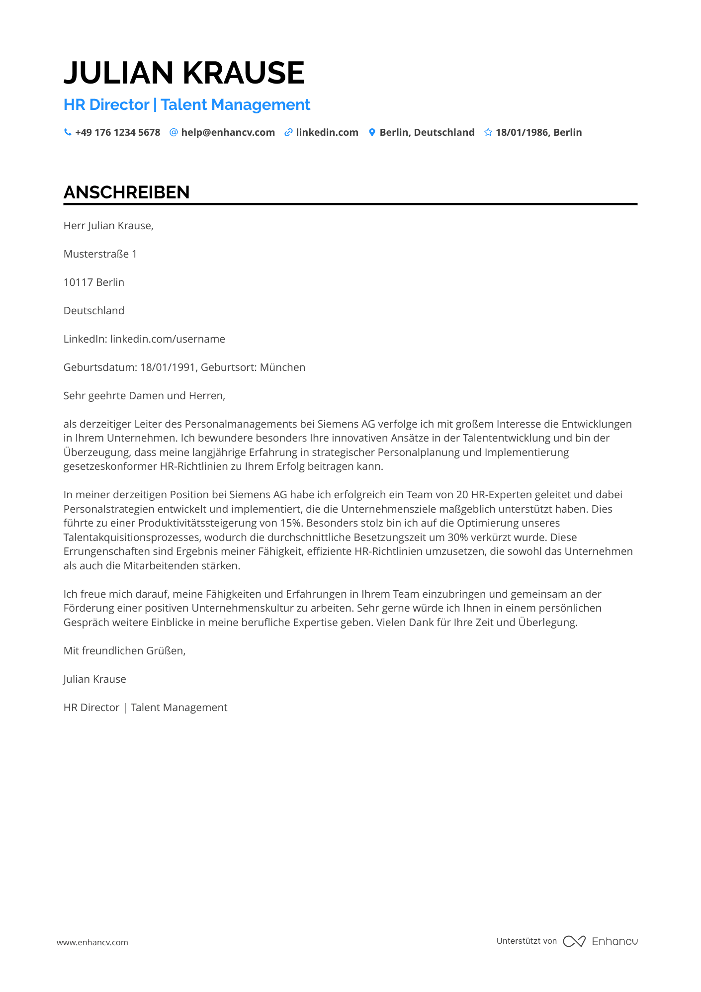 Geschäftsführer für Personalwesen