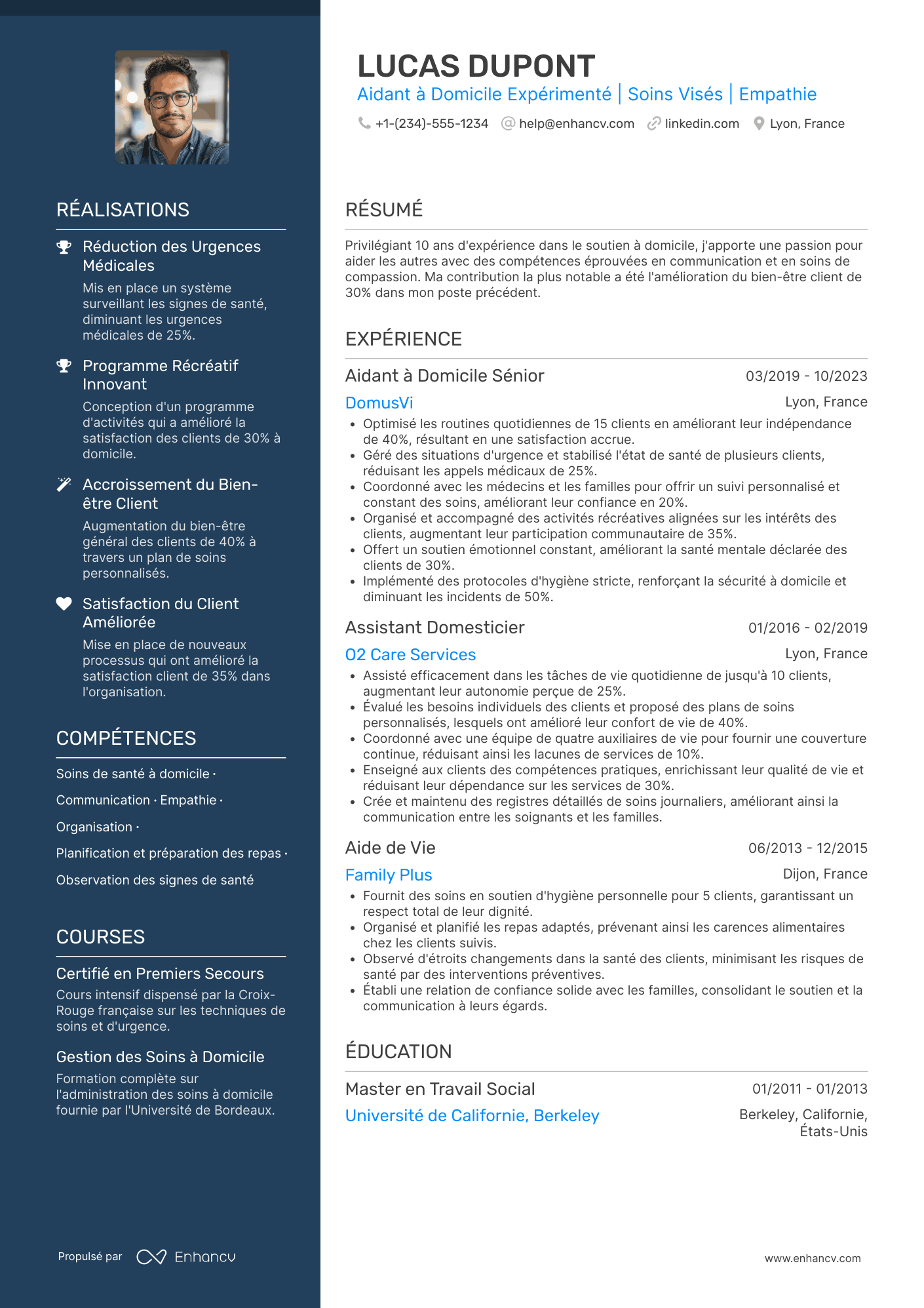 Modèle de CV d’aide à domicile gratuit à télécharger
