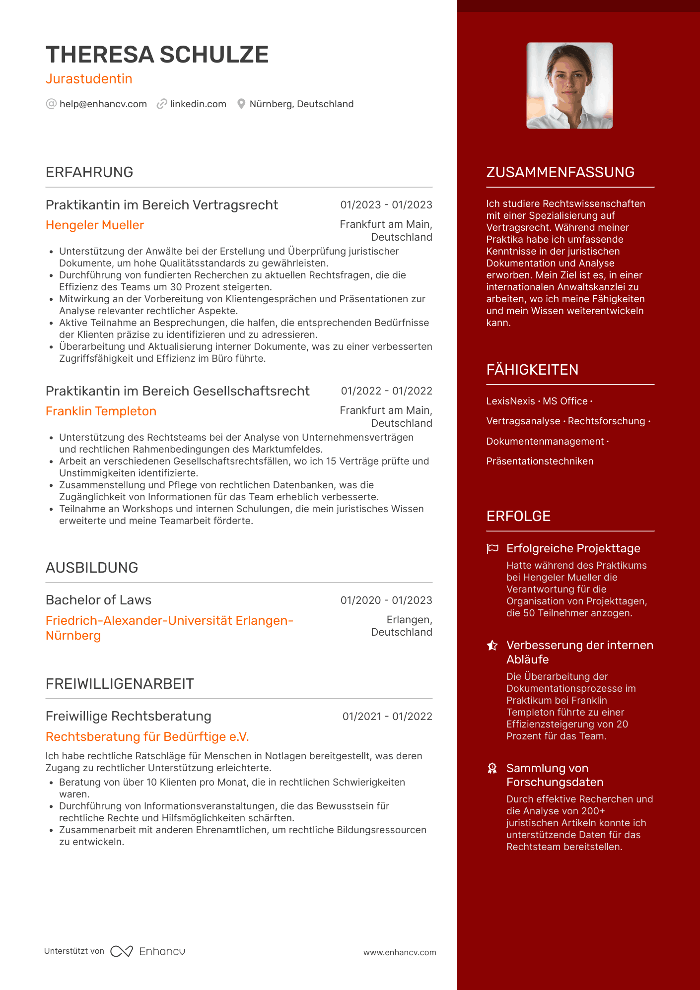 Jurastudent:innen (Beispiel)