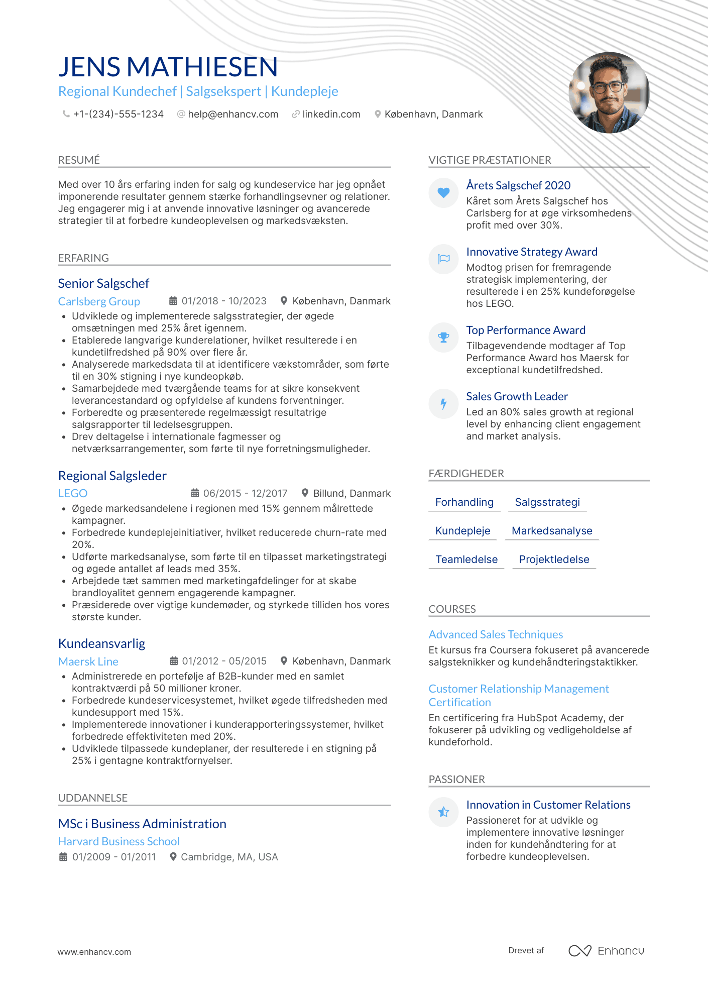 CV til Regional kundechef