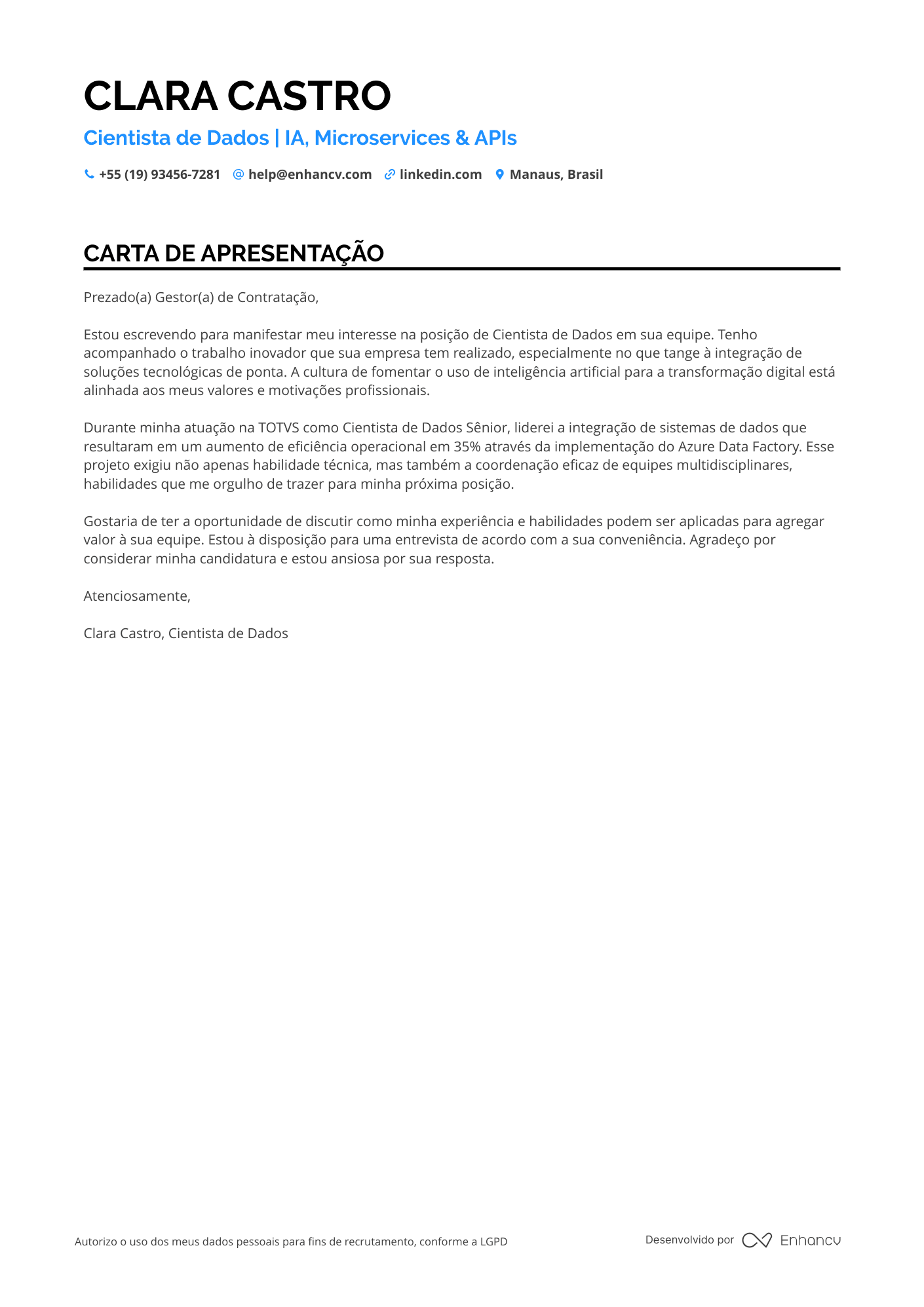Cientista de Dados Sem experiência