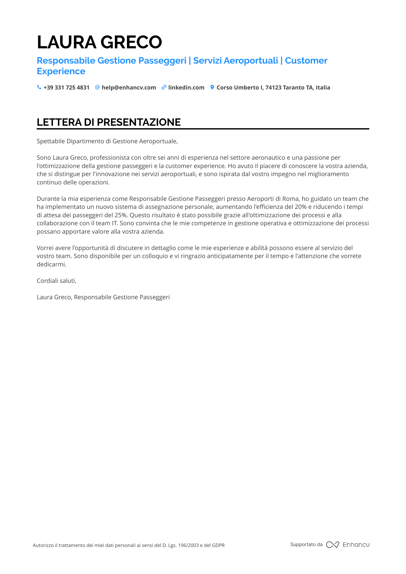 Amministratore Delegato di Azienda di Logistica