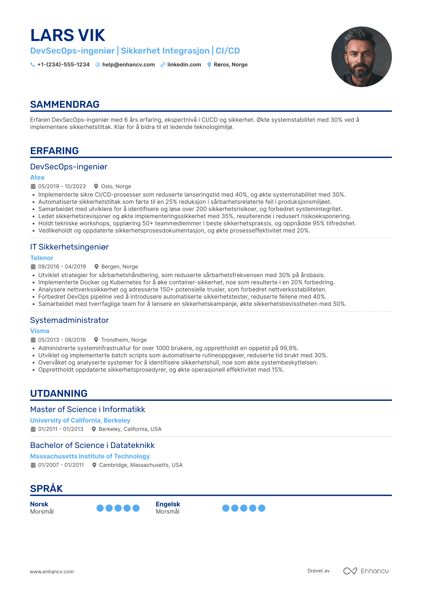 CV for DevSecOps ingeniør