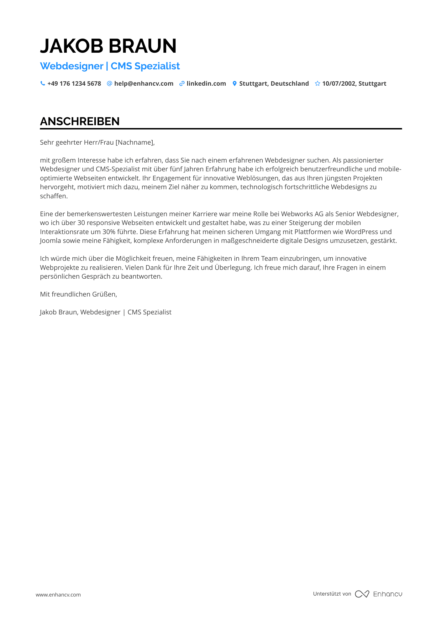 Webdesigner für Content Management Systeme