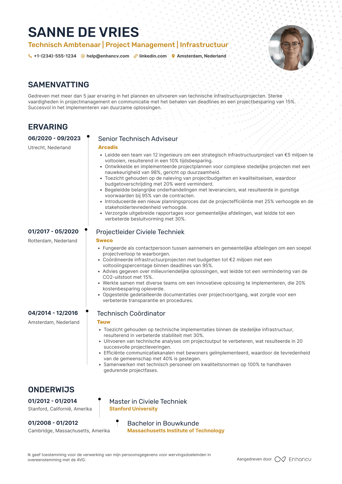 CV voor Technisch Ambtenaar