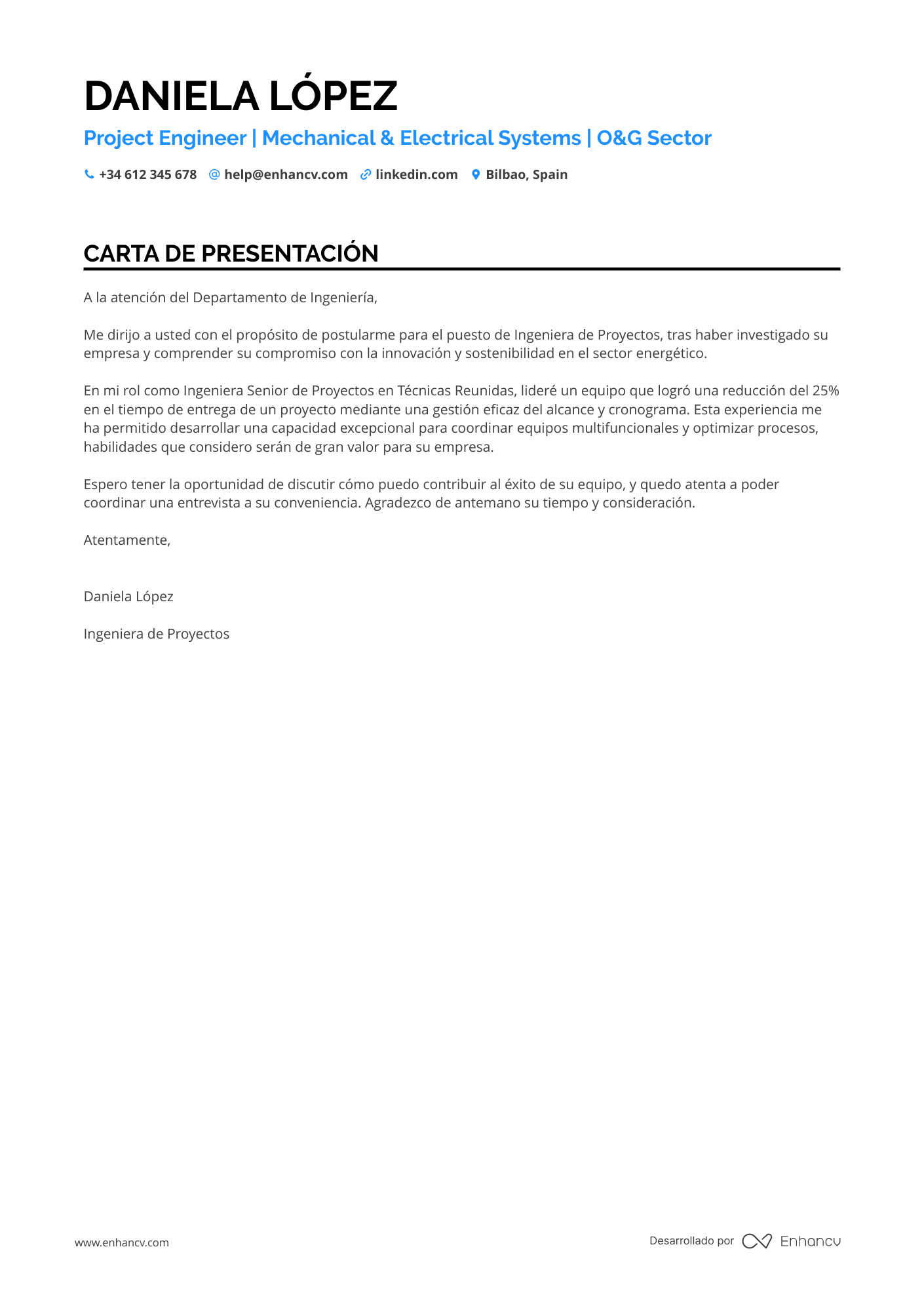 Ingeniero de Proyectos