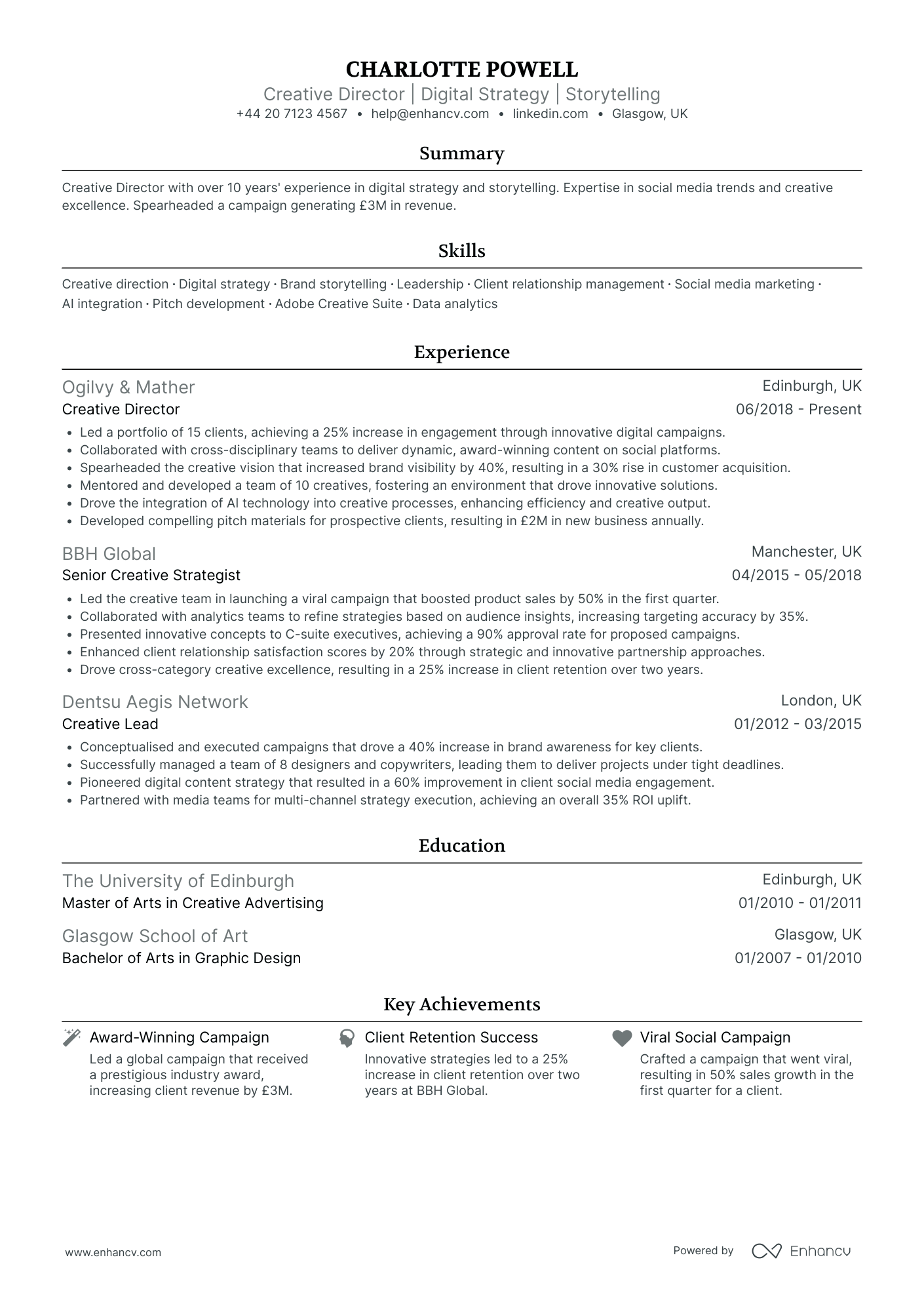 Creative Director in Advertising