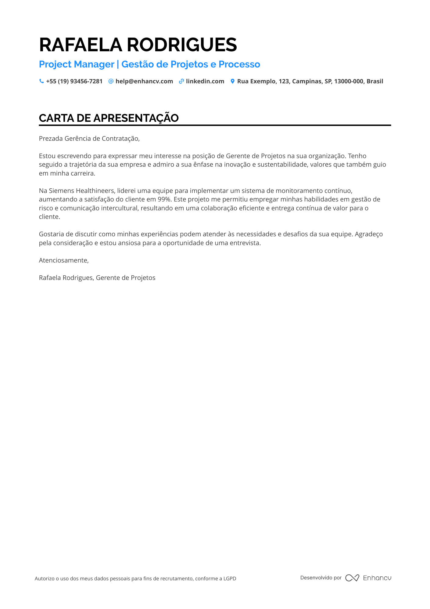 Gerente de Gerenciamento de Projetos em Saúde
