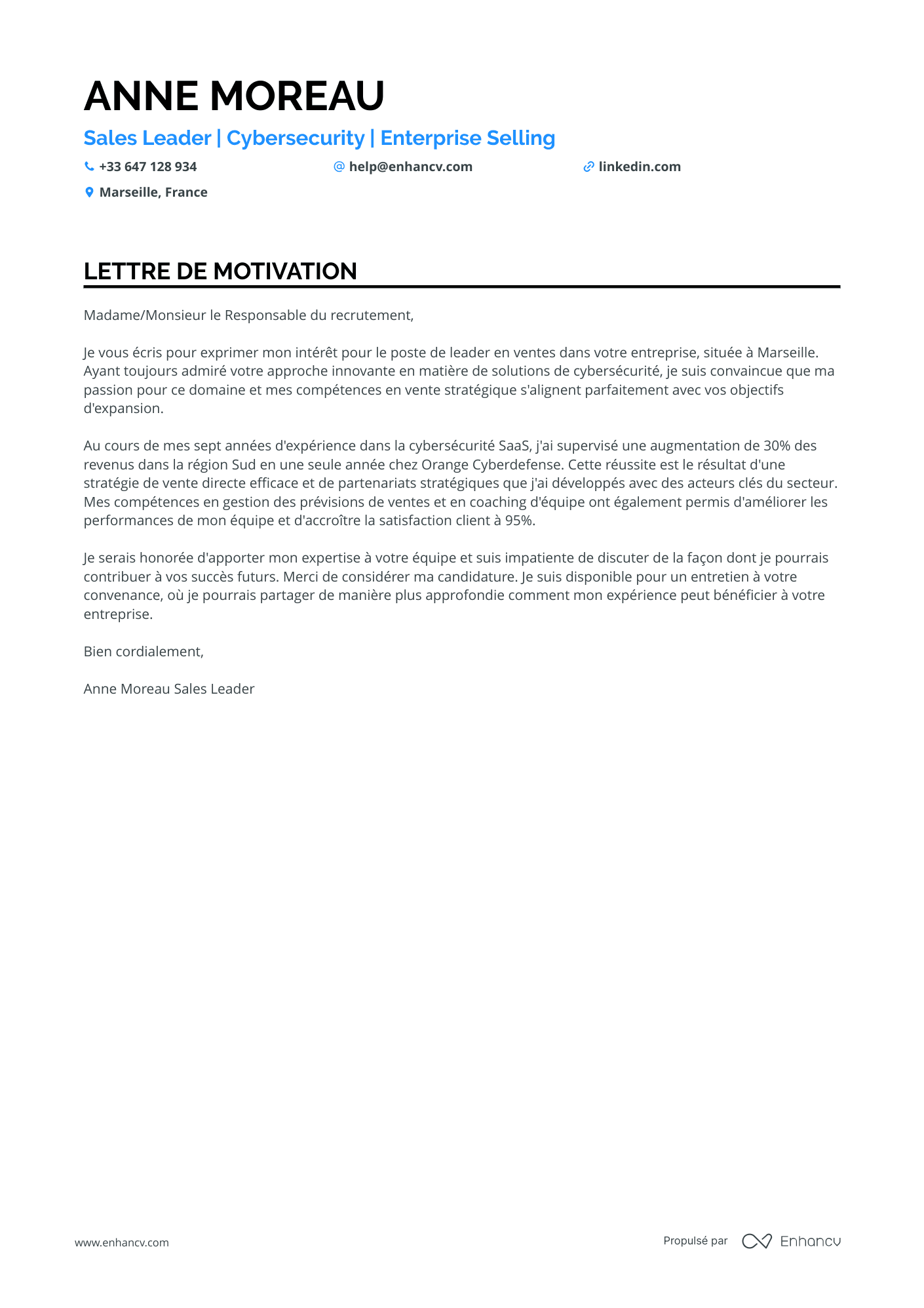Directeur Commercial Régional
