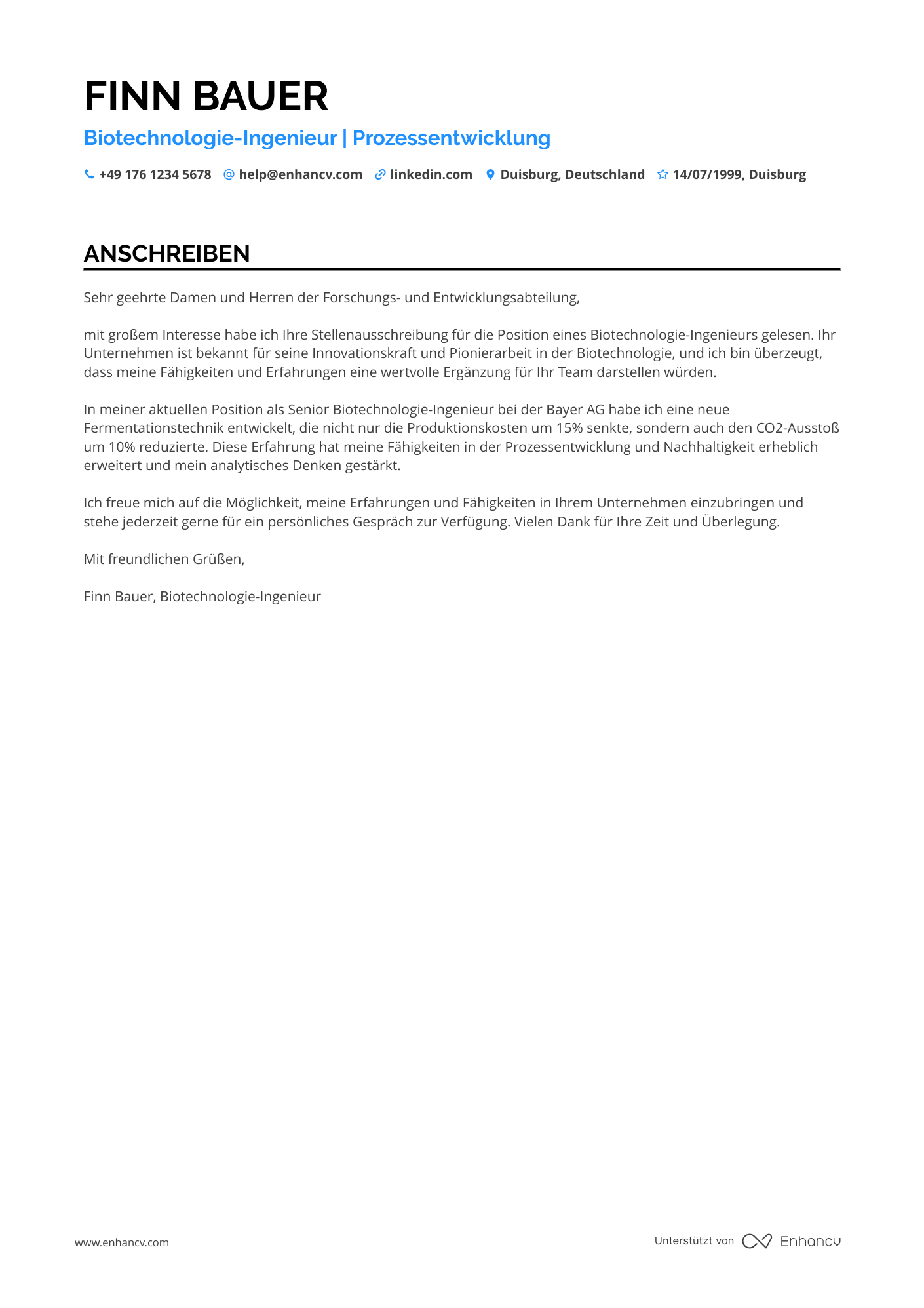 Ingenieur für Biotechnologie