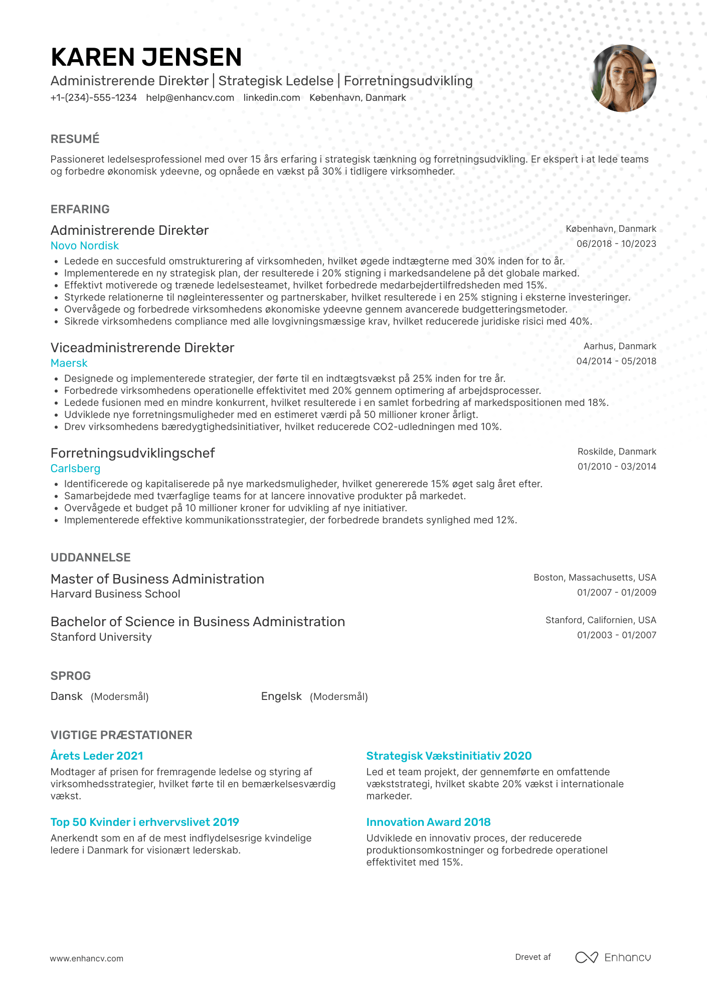 Administrerende Direktor CV