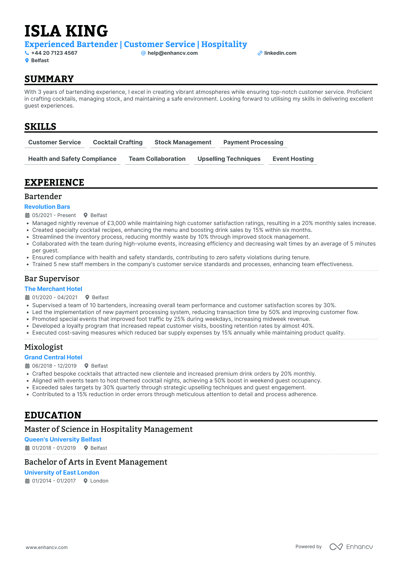 Trainee Bartender