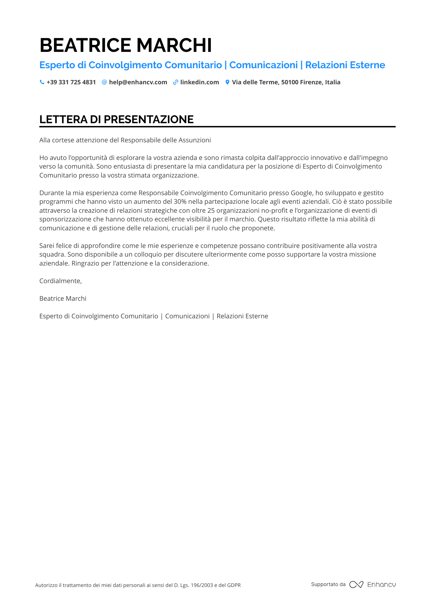 Responsabile delle Risorse Umane Amazon