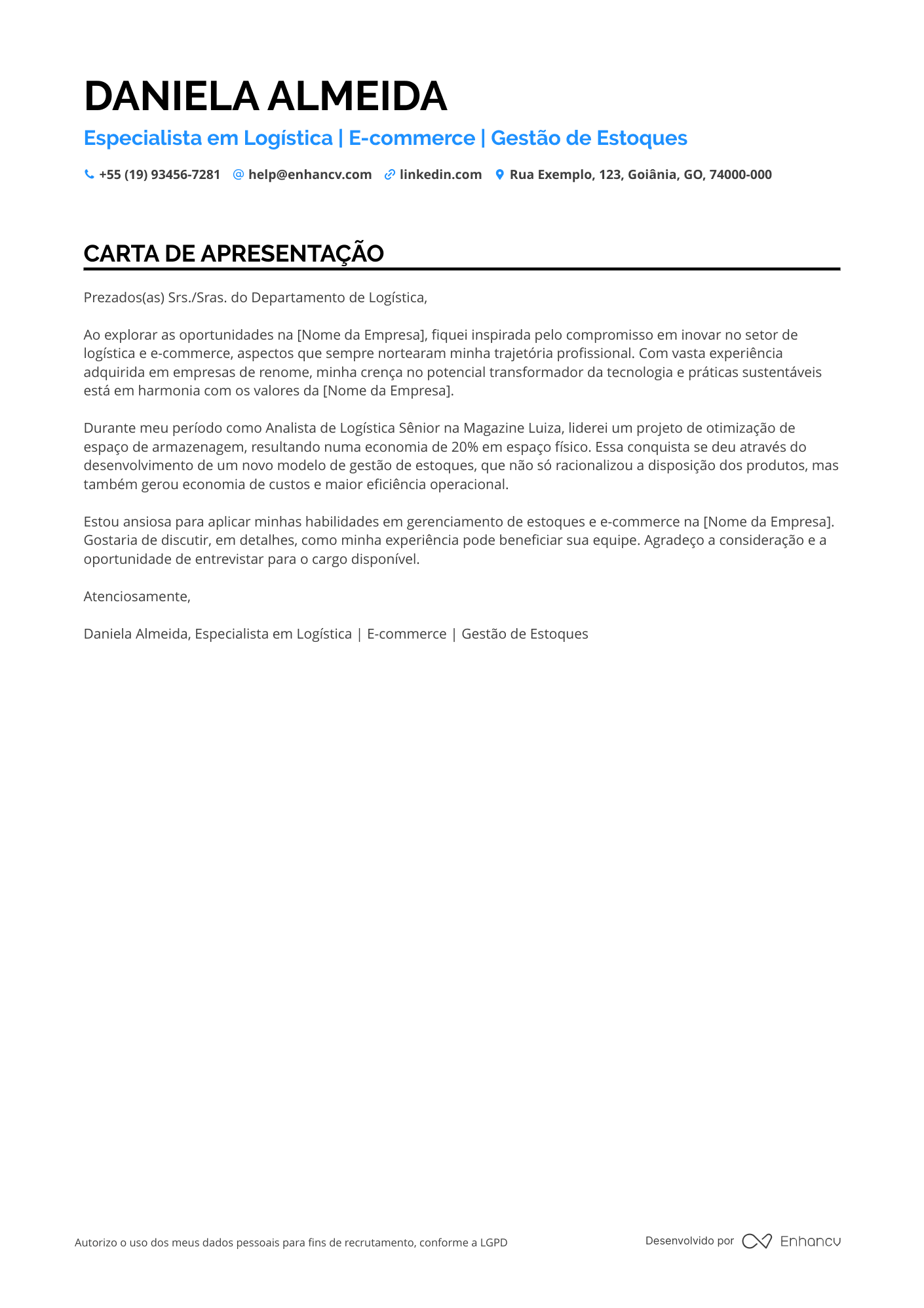 Estoquista de E commerce