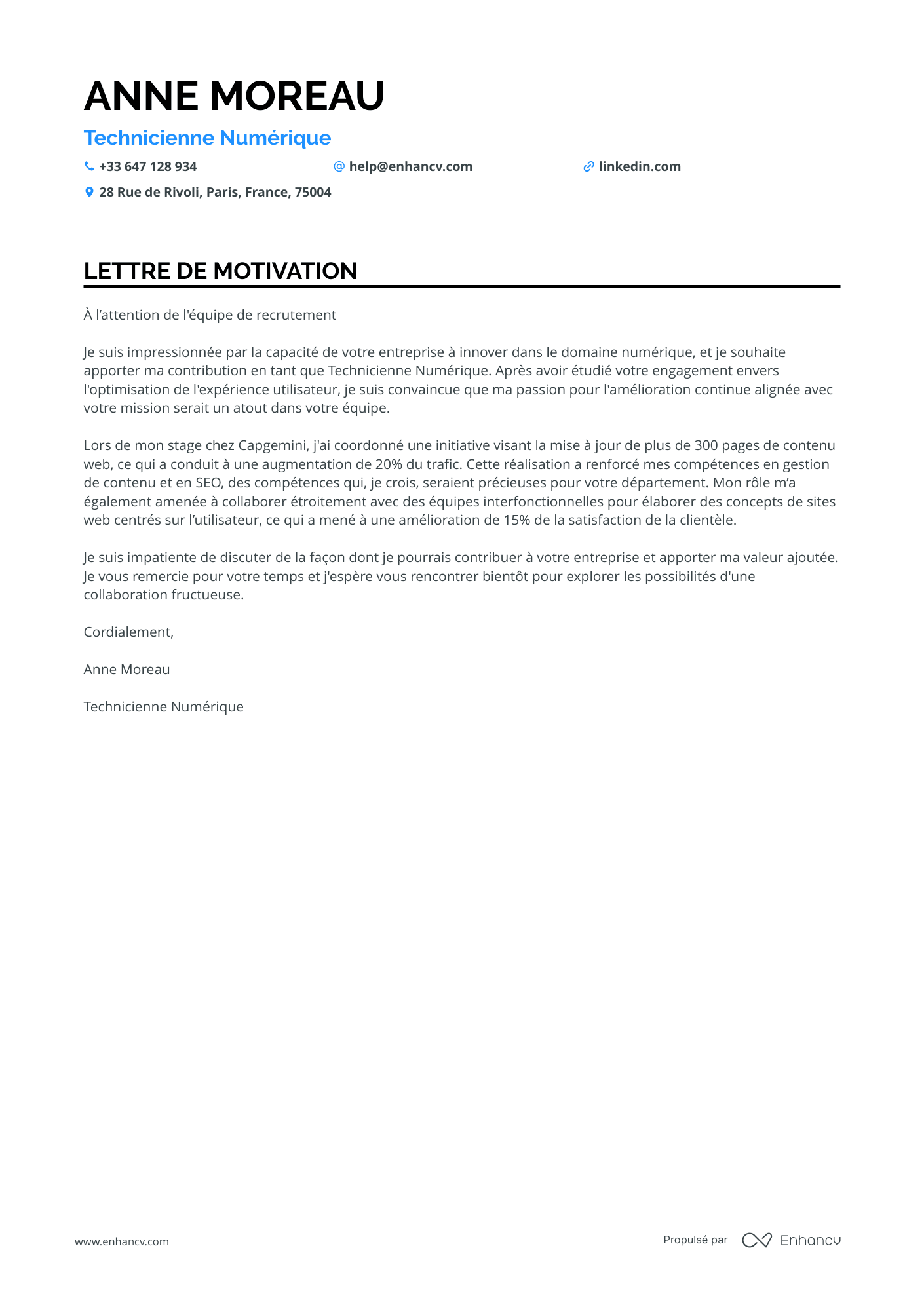 Stage Chef de Projet Digital