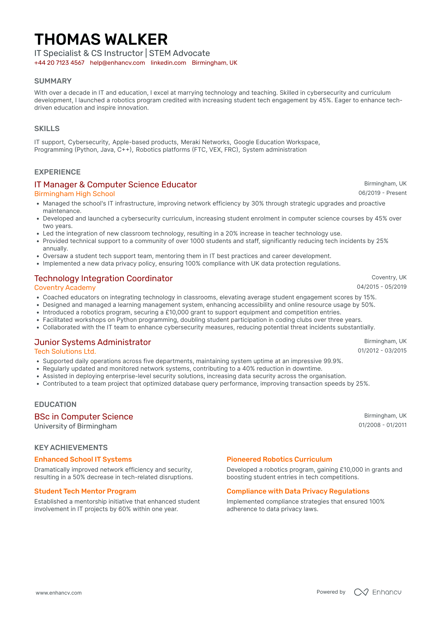 Computer Science IT Specialist