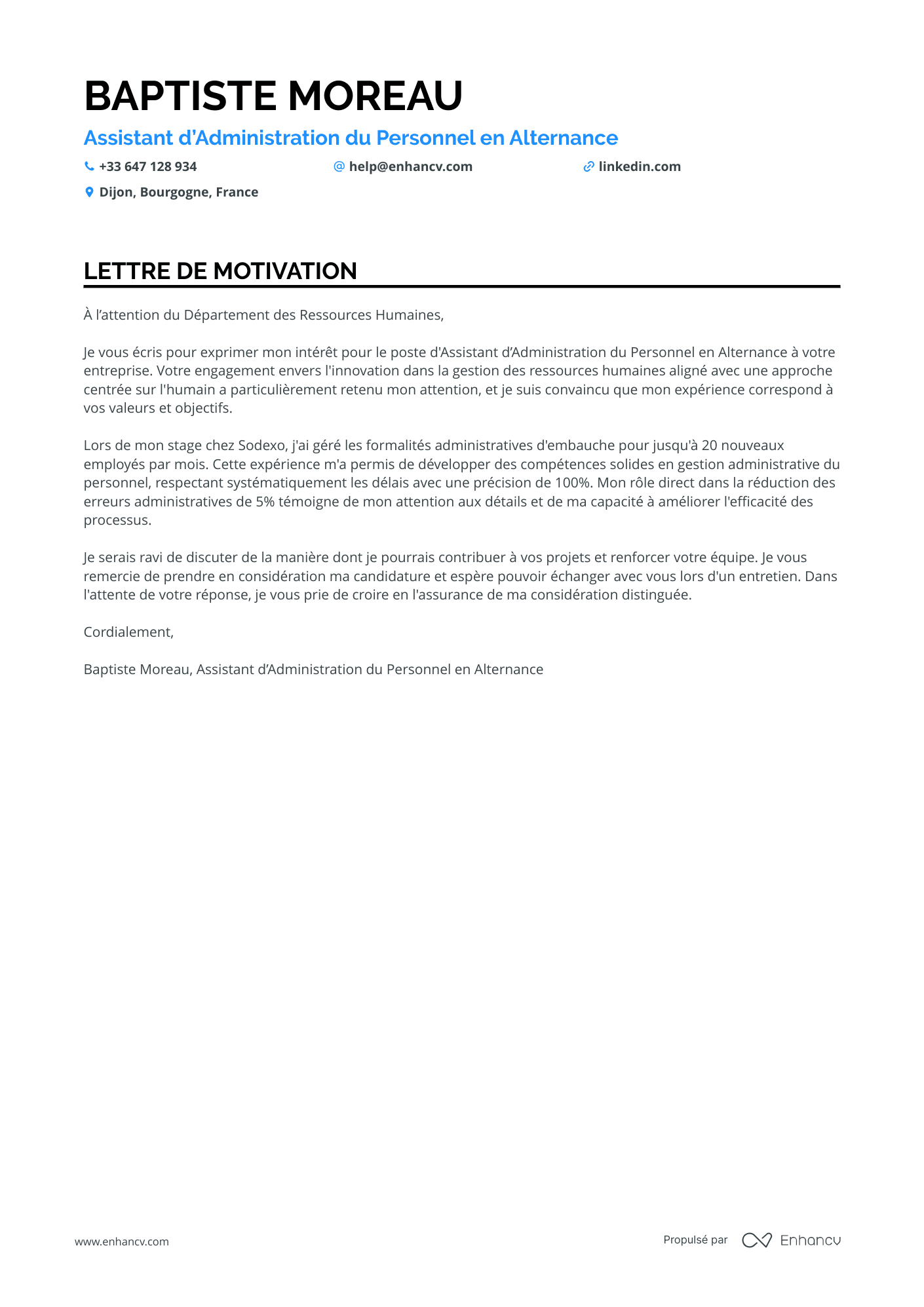 Assistant Administratif Stagiaire