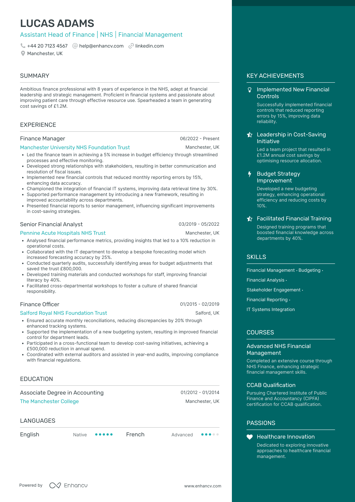 Assistant Manager in Financial Services