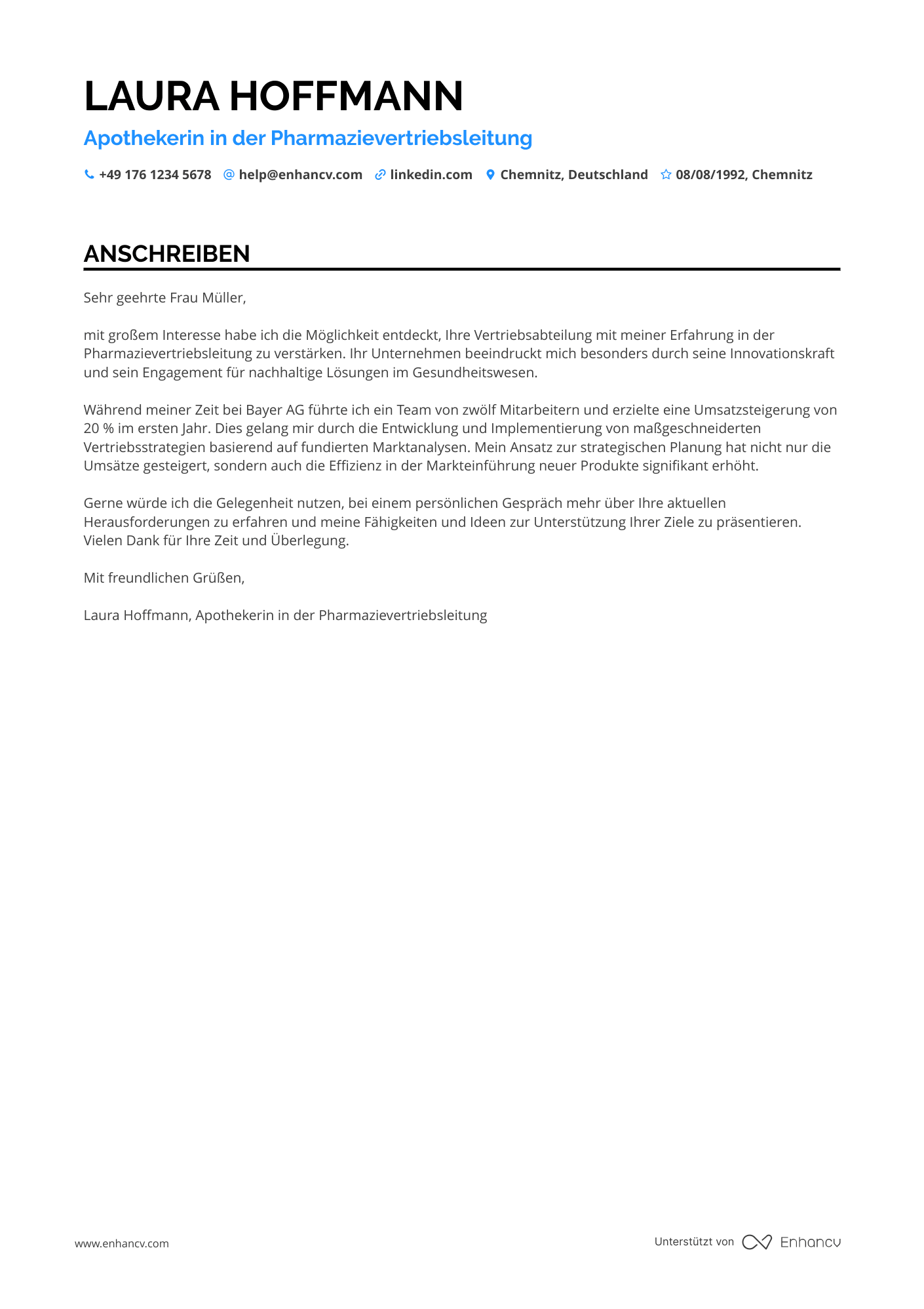 Apotheker in der Vertriebsleitung
