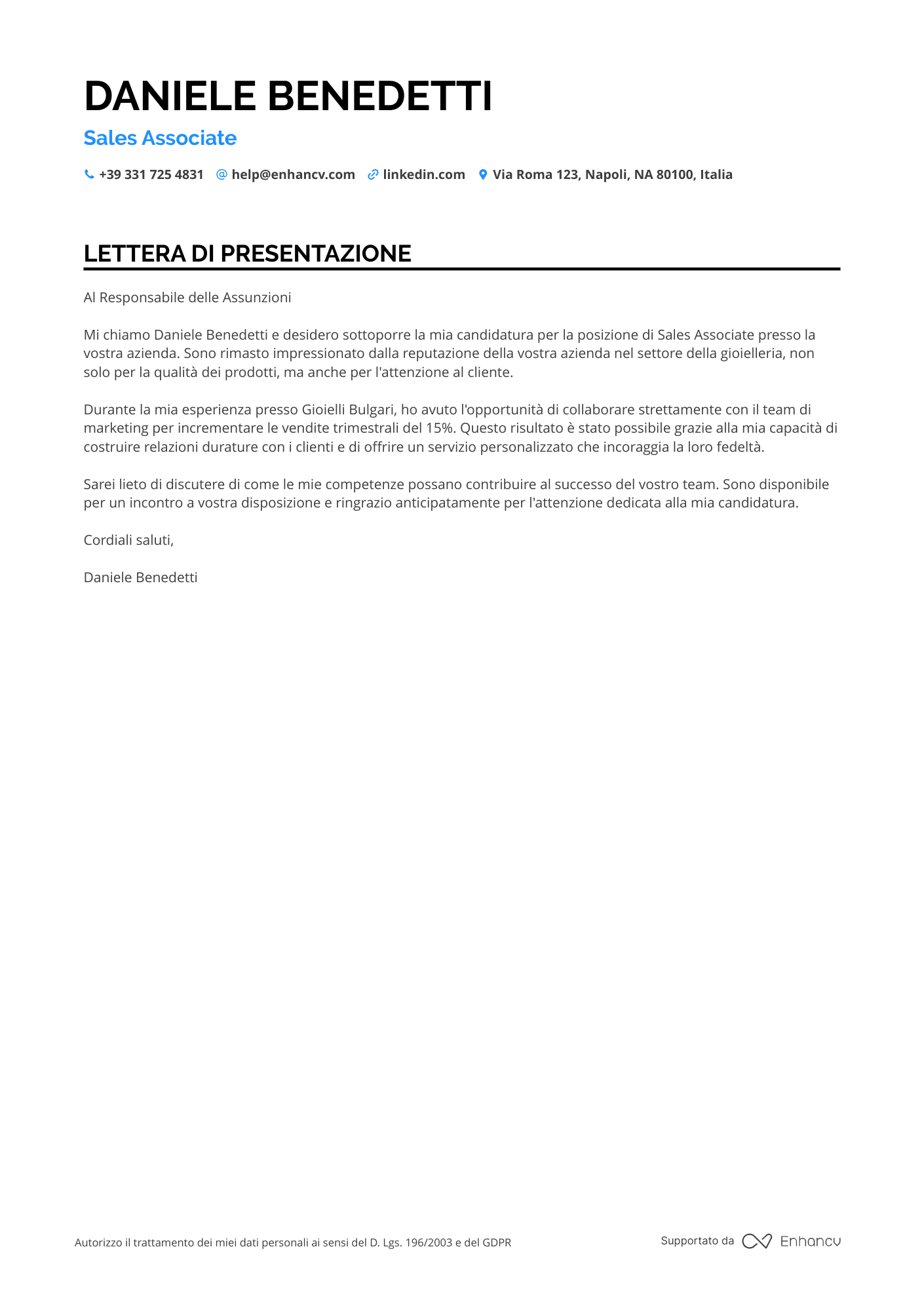 Commessa Esperta per Gioielleria