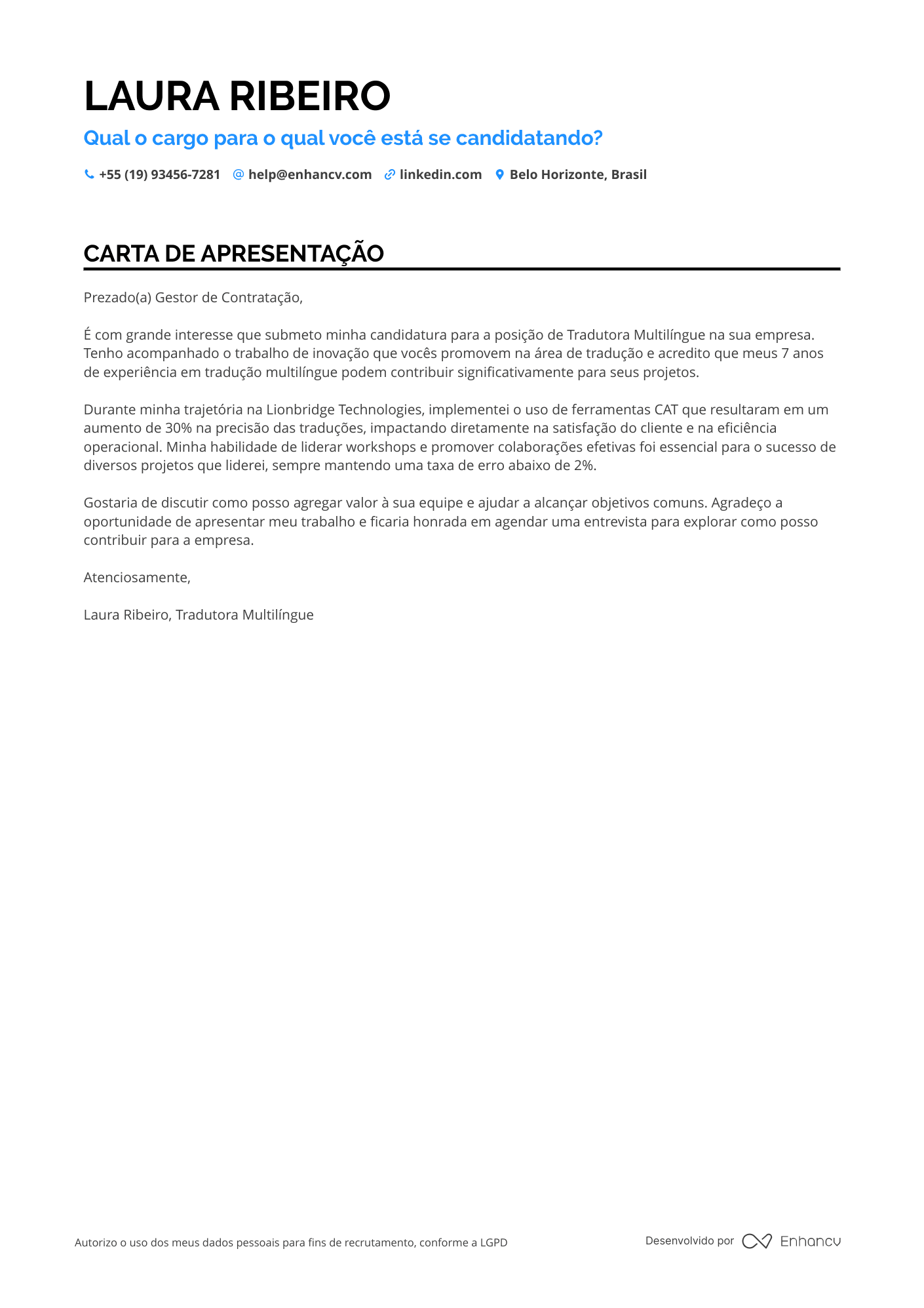 Tradutor de Negócios