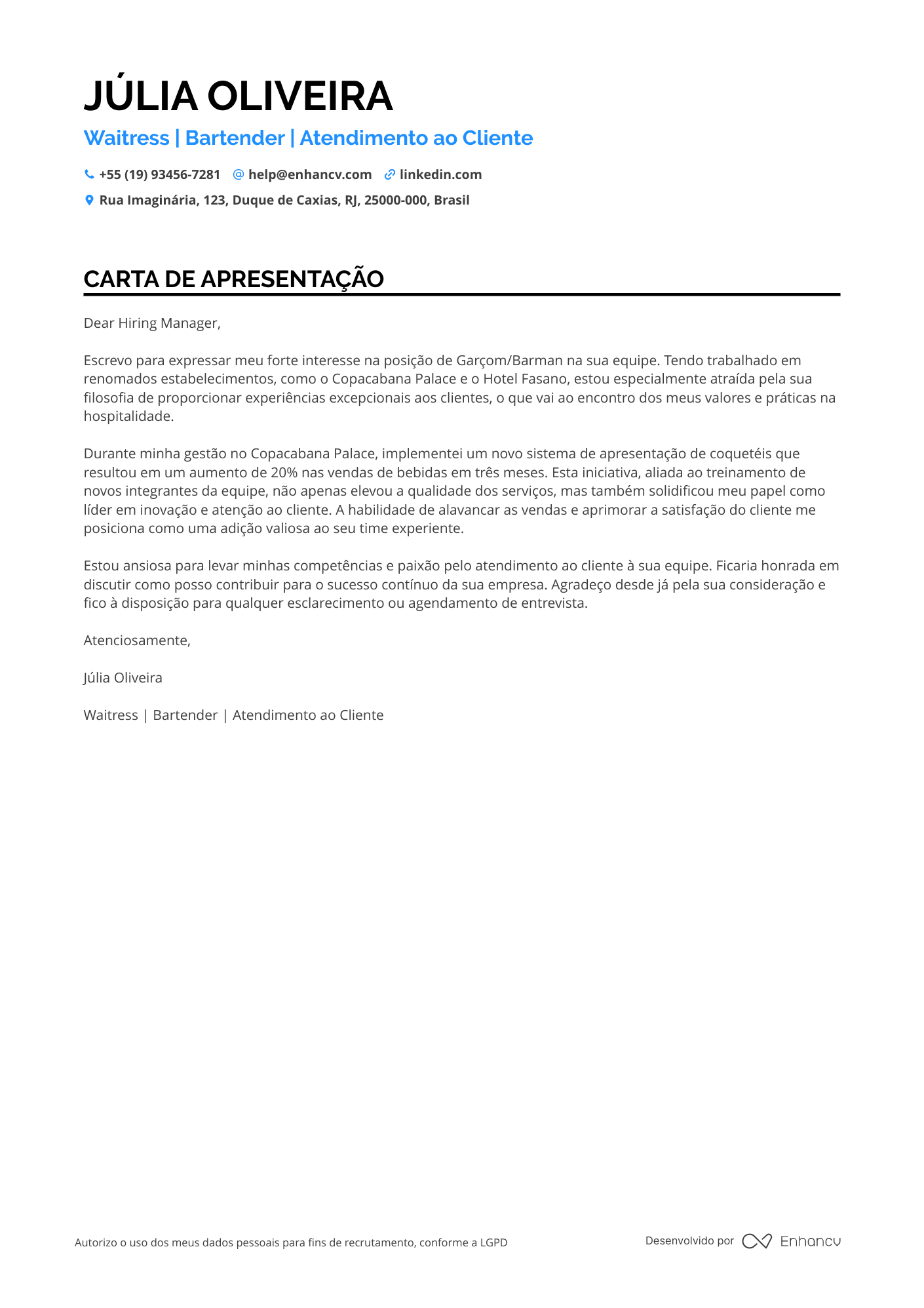 Garçom de Eventos