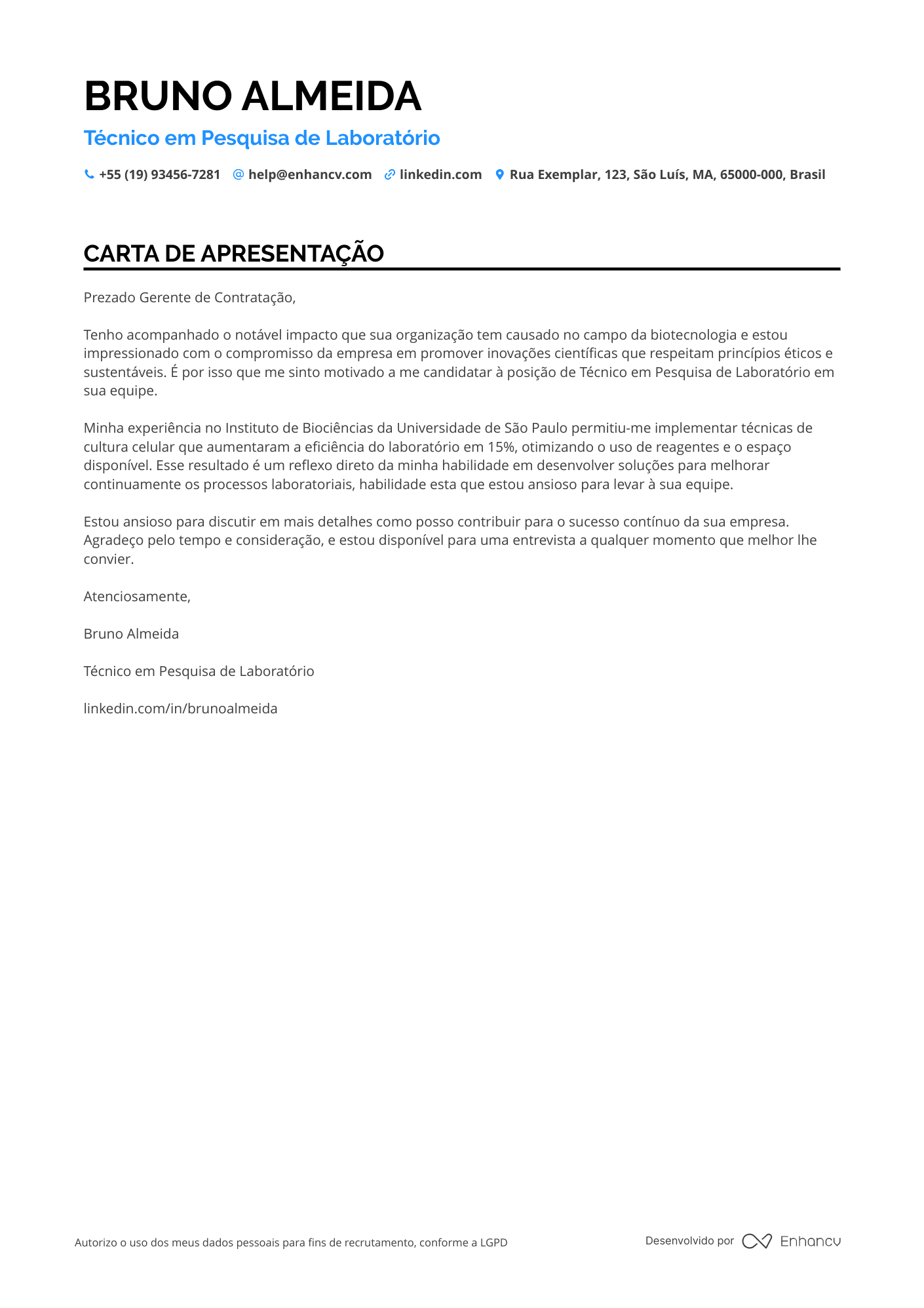 Técnico de Laboratório de Pesquisa