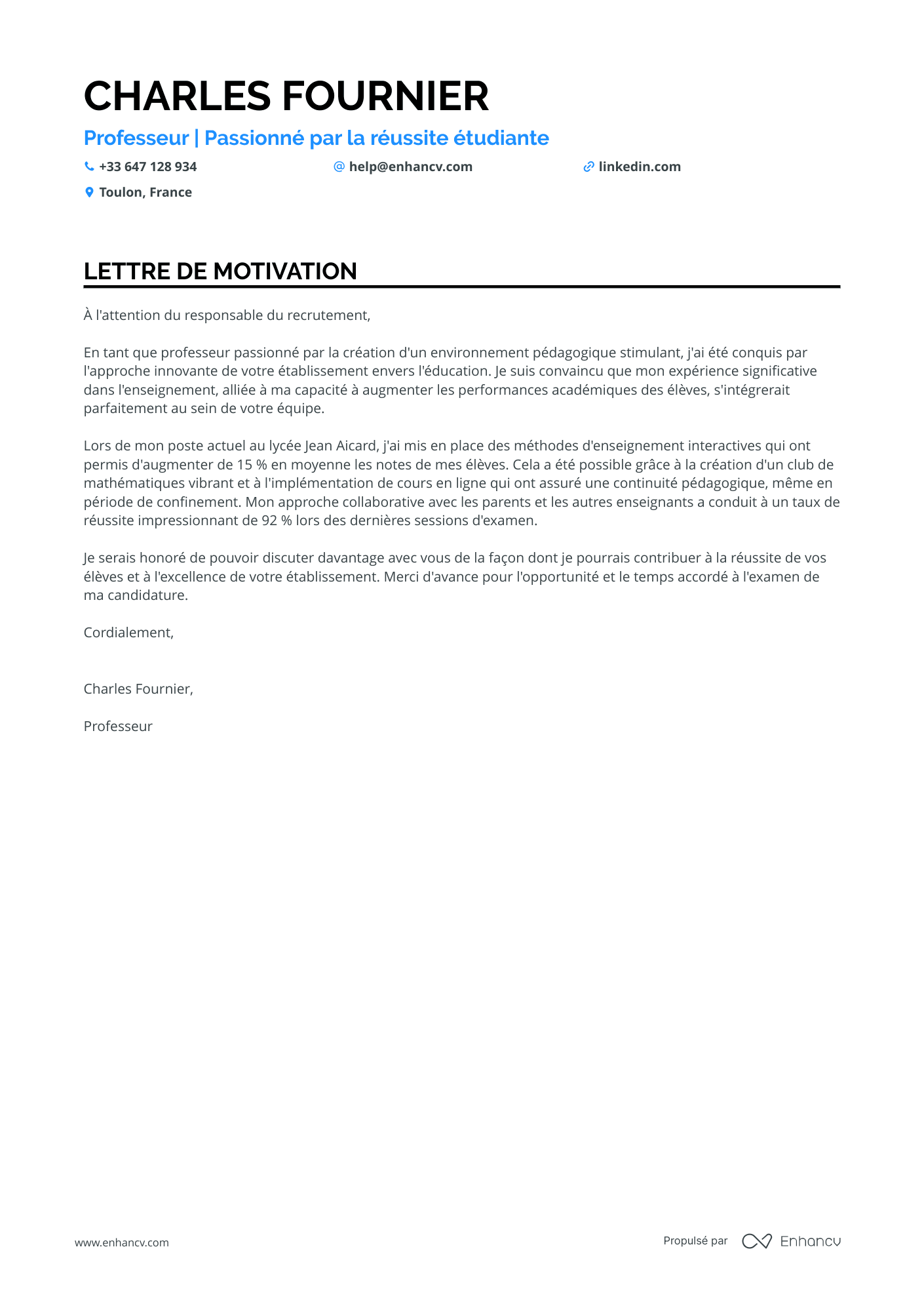 Enseignant confirmé