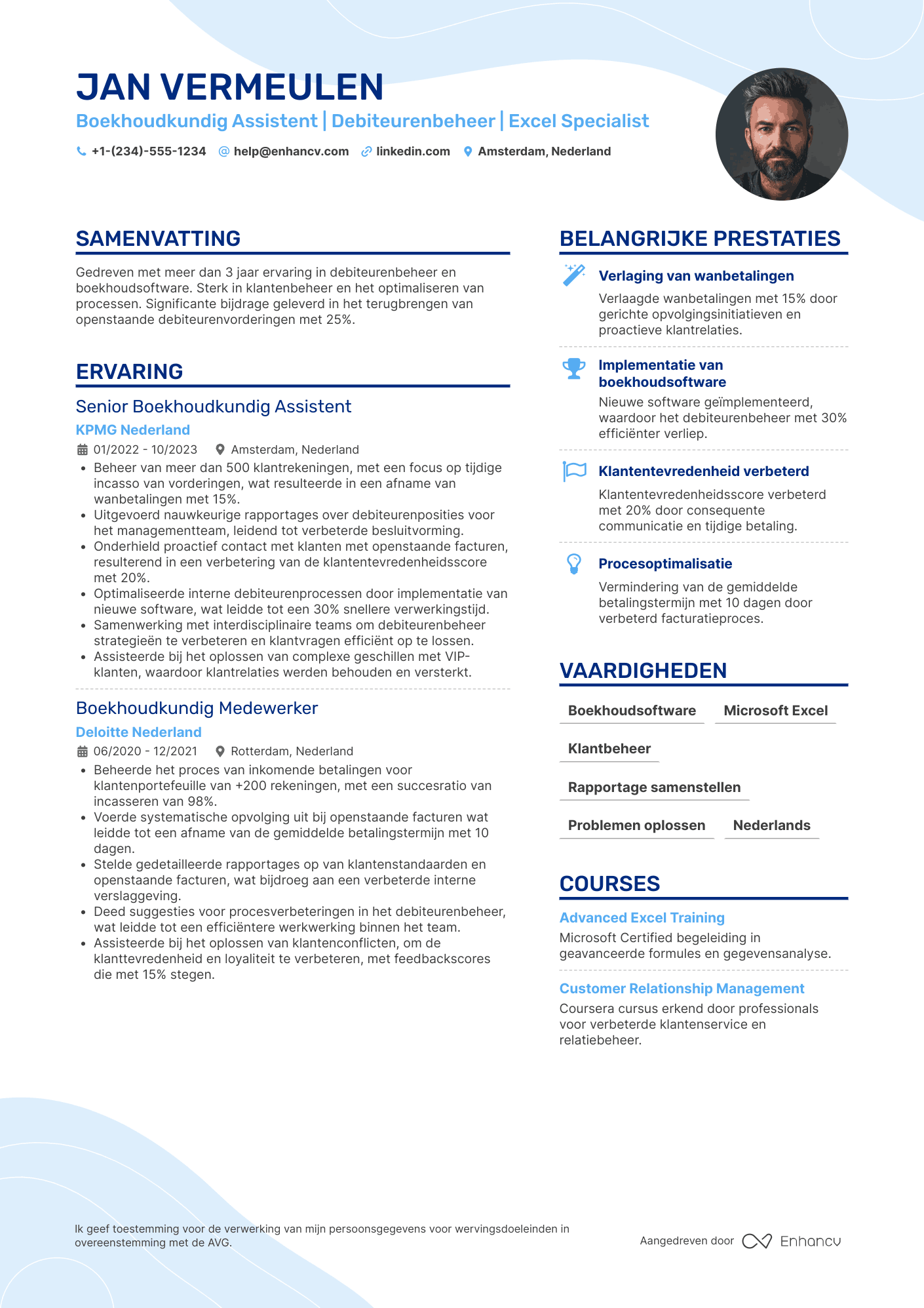 CV voor Boekhoudkundig Assistent Debiteurenbeheer
