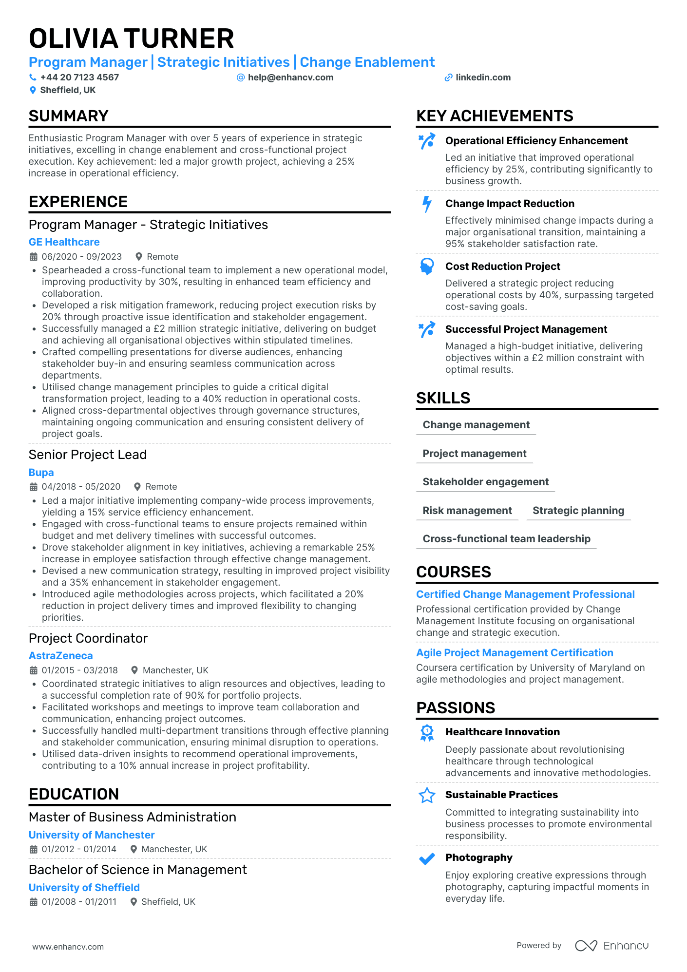 Program Manager for Human Resources Initiatives