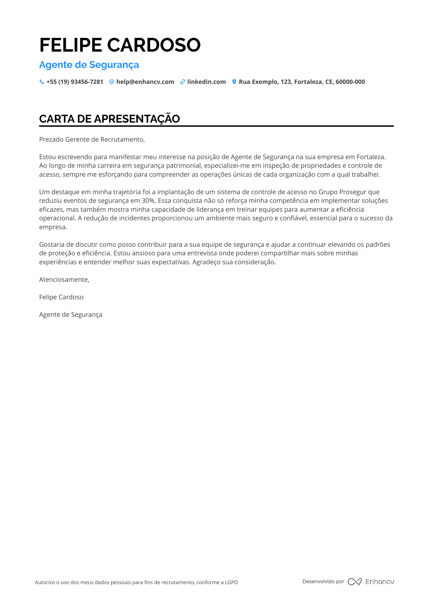 Porteiro de Edifício Comercial