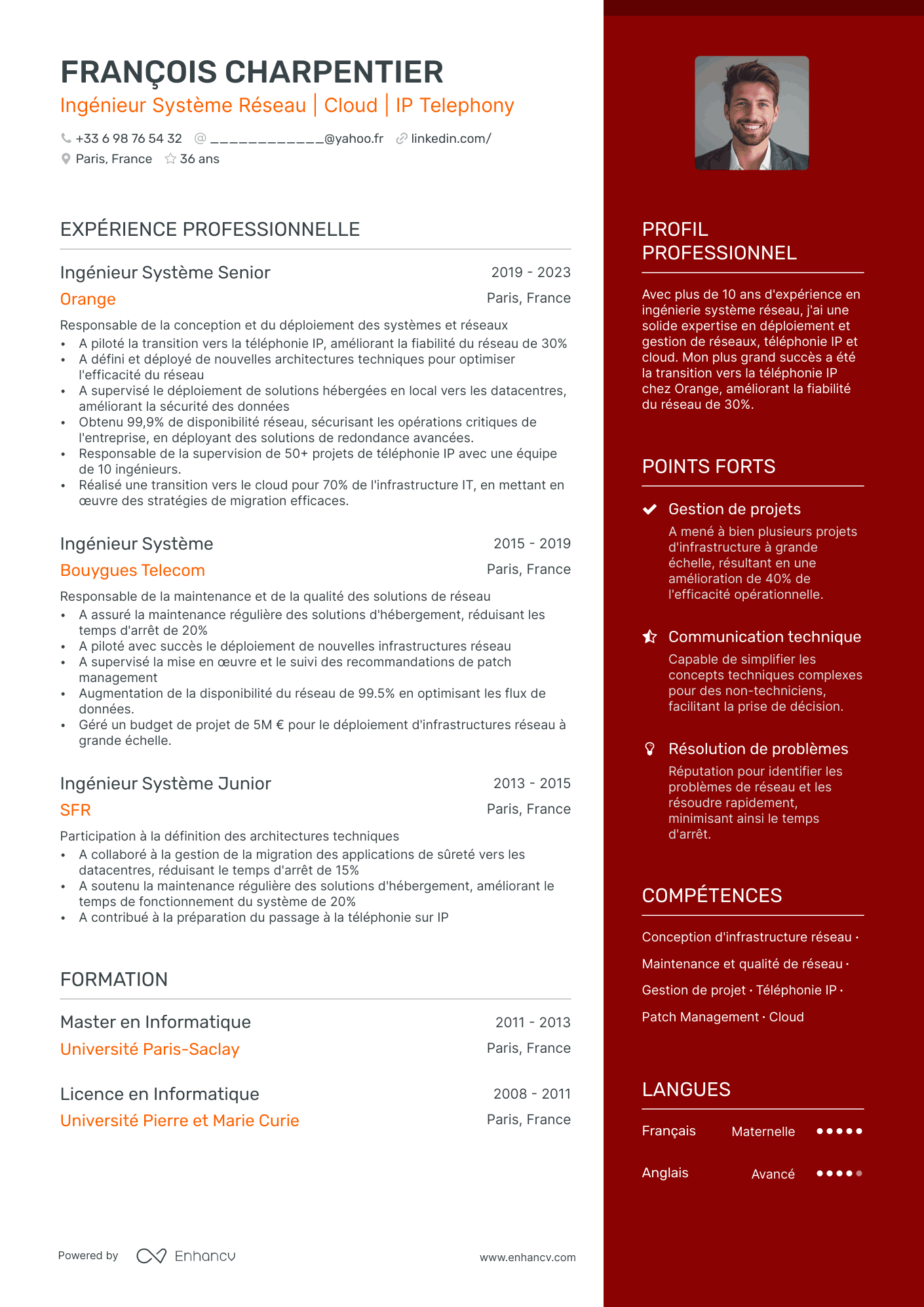 Elégant CV Template