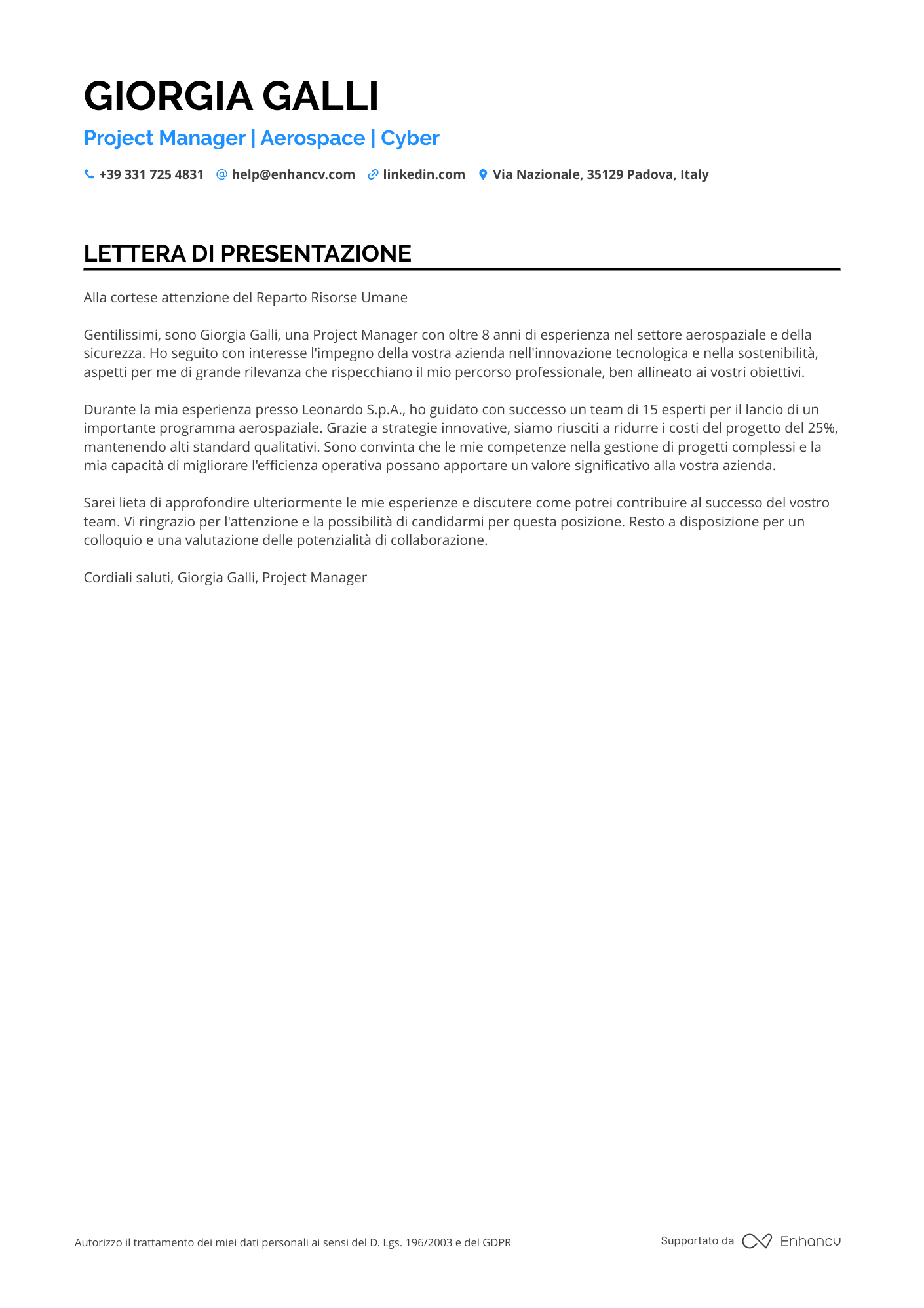 Responsabile Progetto di Sicurezza