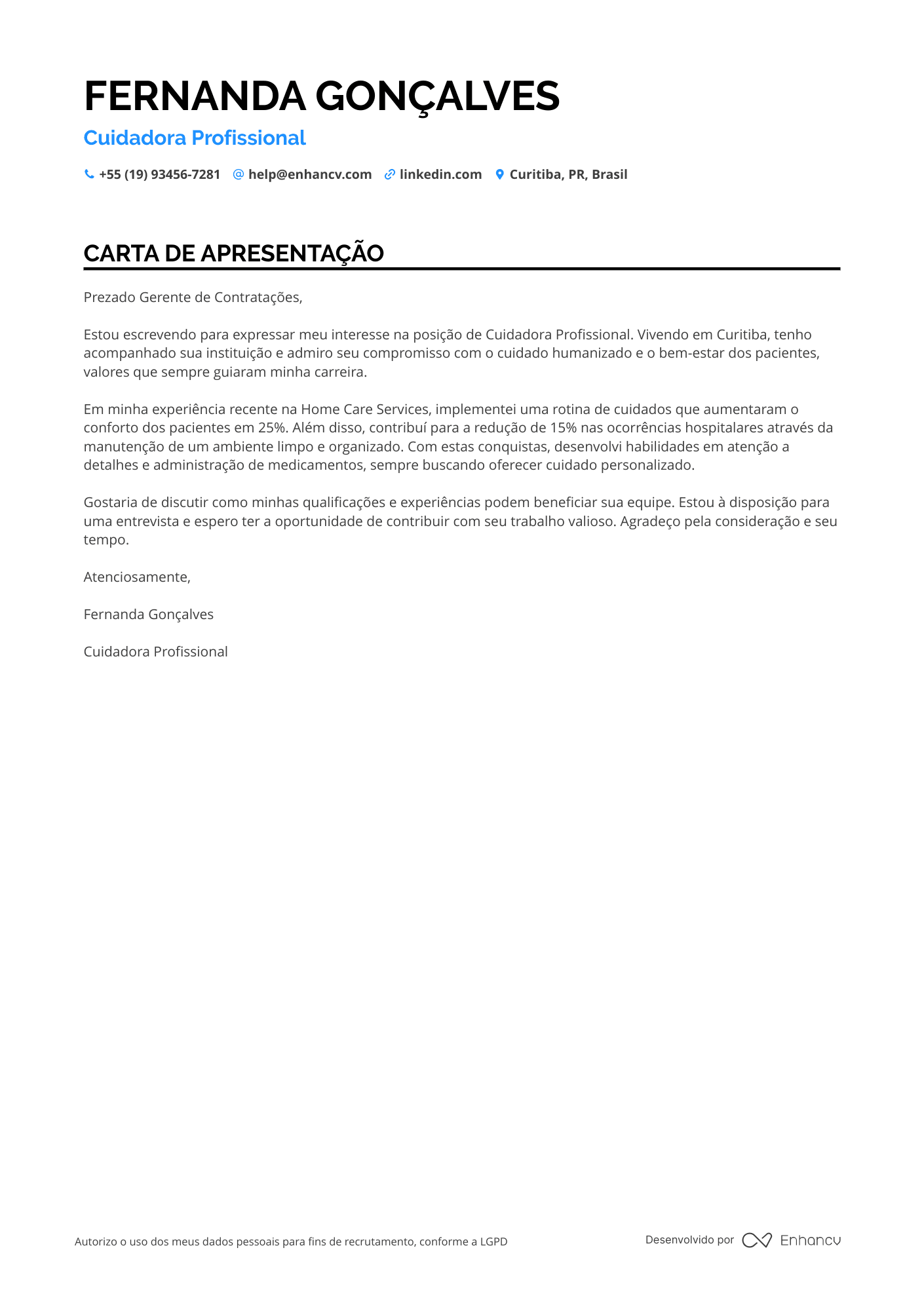 Babá Sem experiência