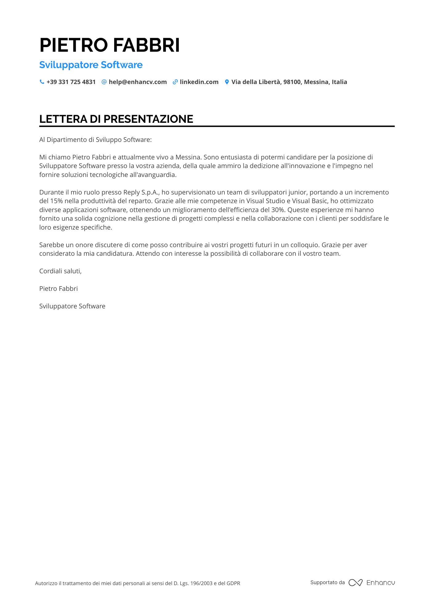 Sviluppatore Informatico