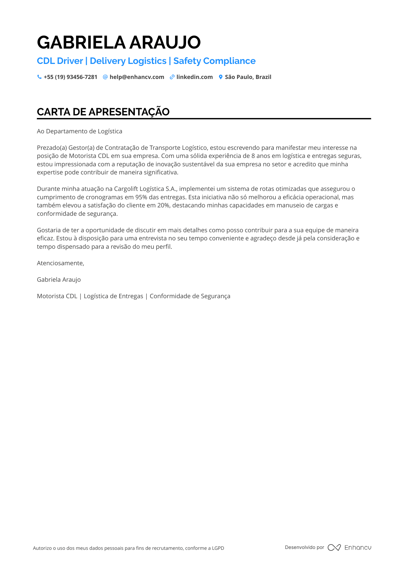 Motorista de caminhão de entrega expressa