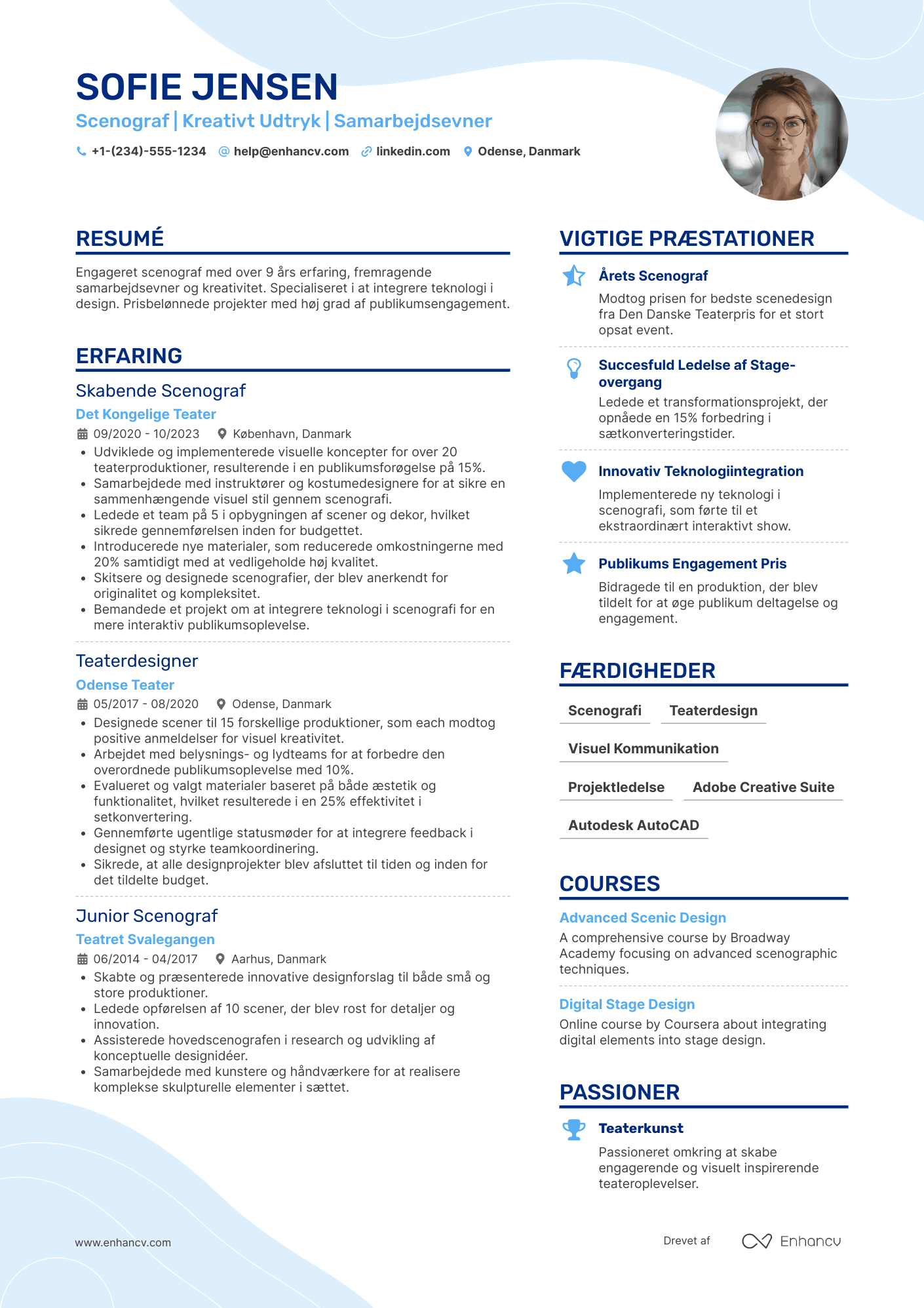 CV til Scenograf