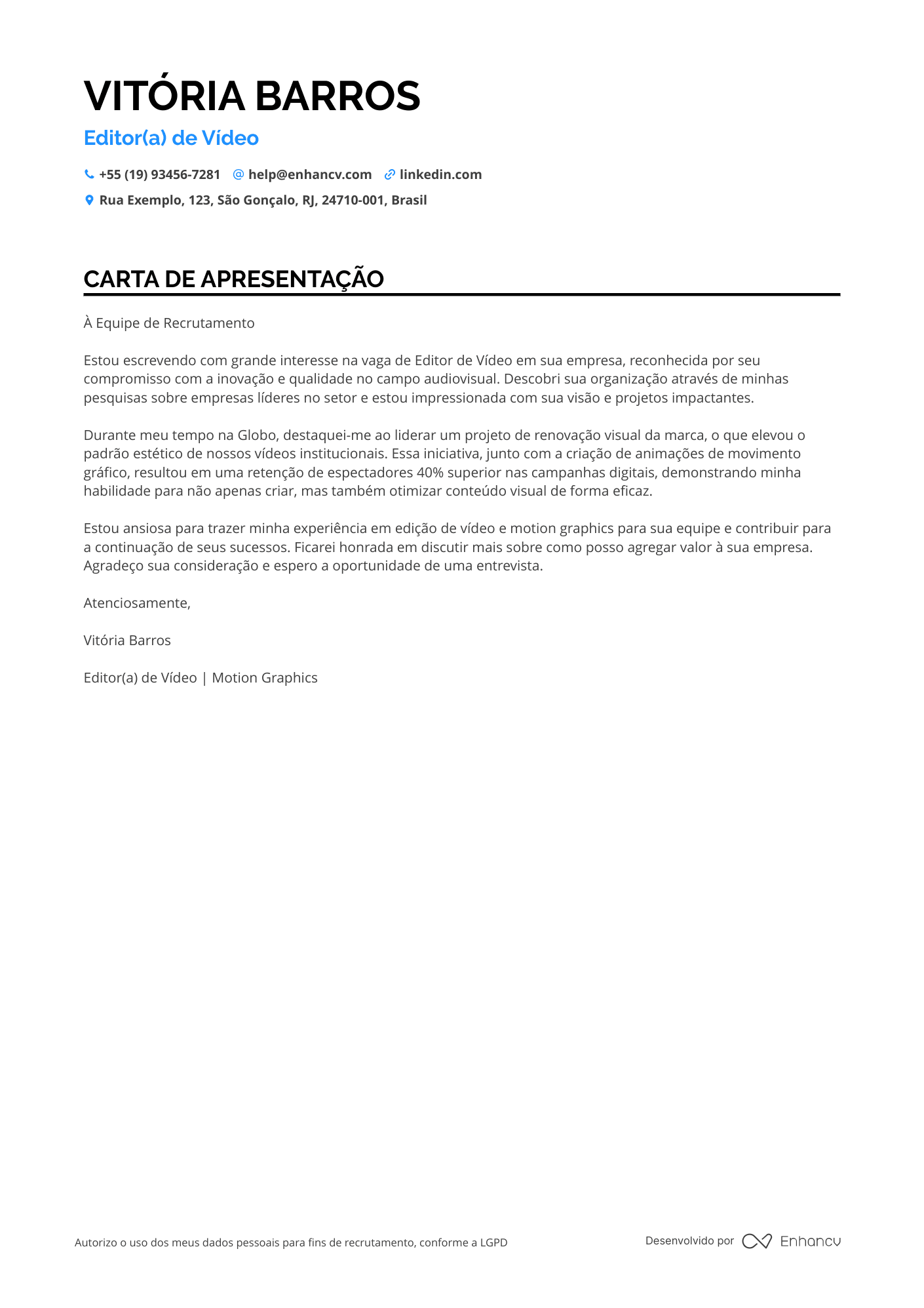 Editor de vídeo para Agência de Publicidade