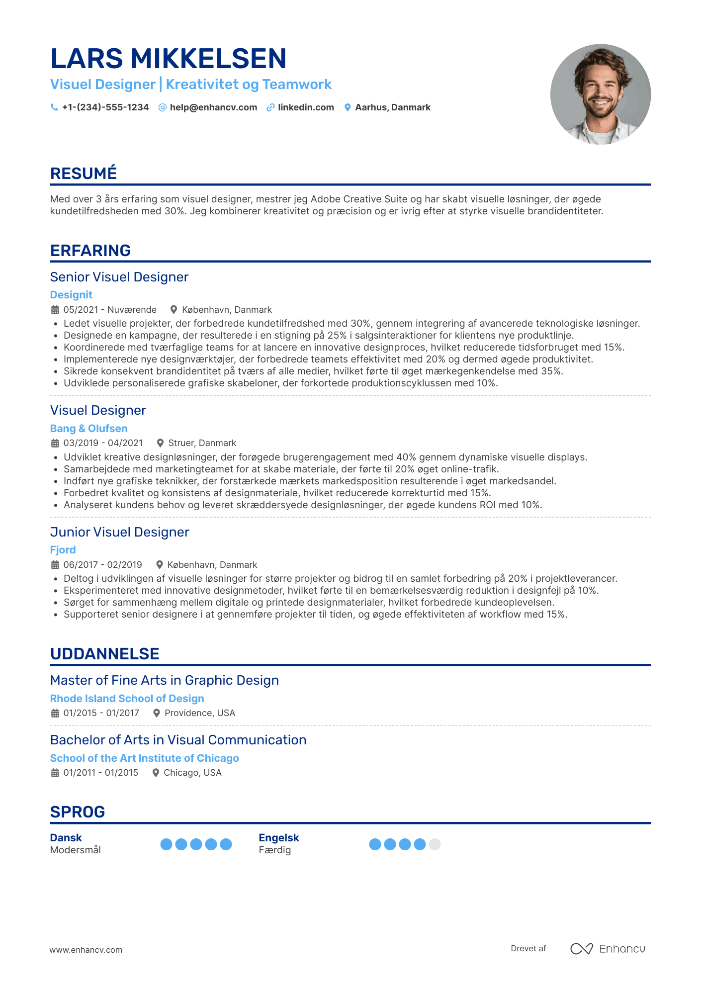 CV til Visuel Designer