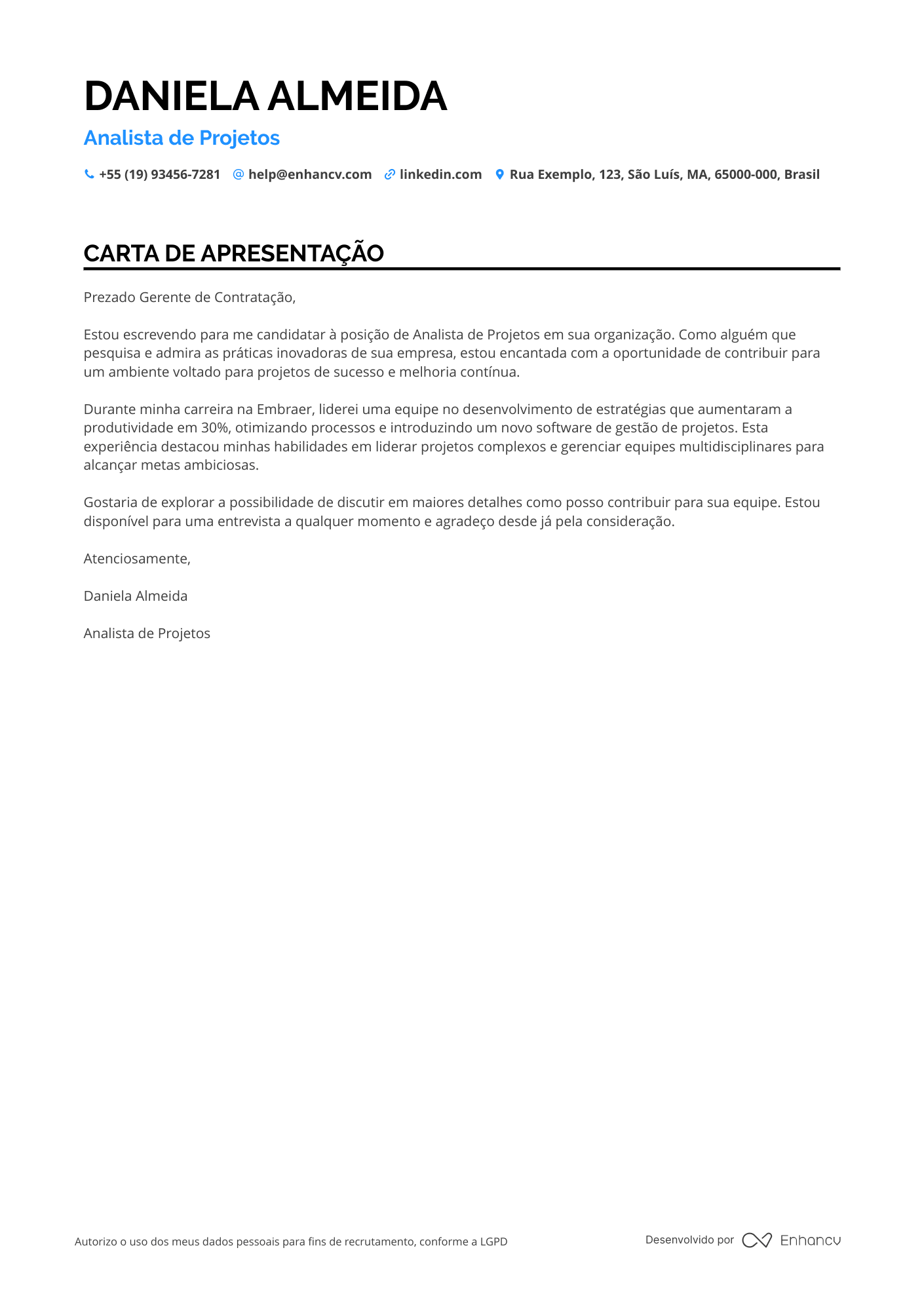 Analista de Gerenciamento de Projetos