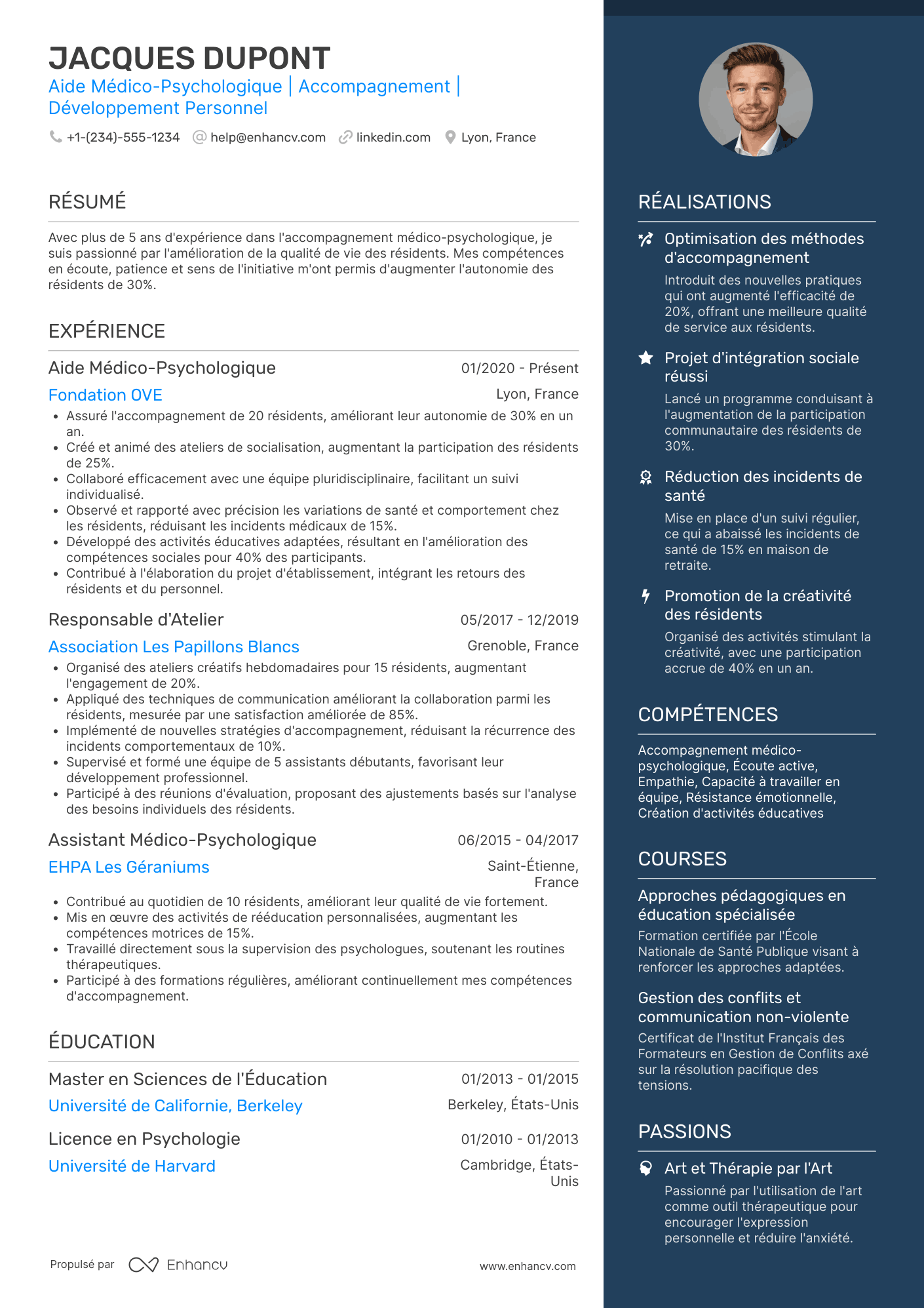 CV d’aide médico psychologique (AMP)
